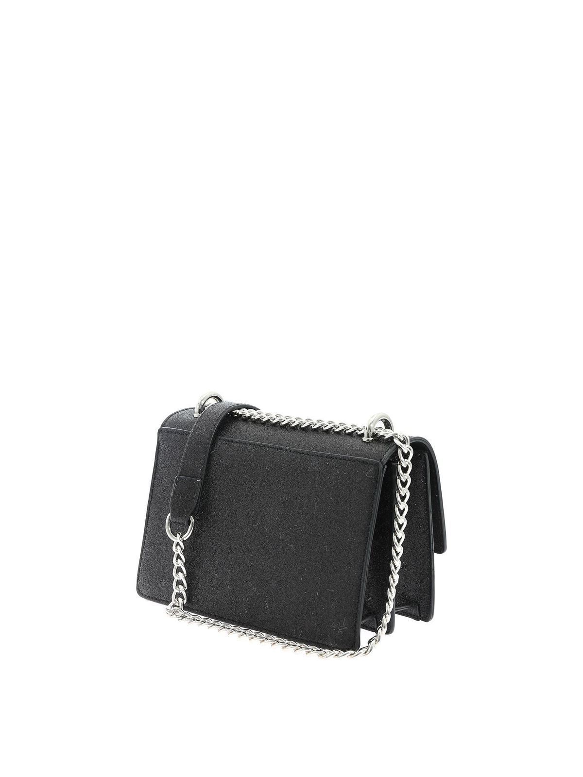 Cross body bags Gaelle Paris - Black glitter shoulder bag - GBDA2506NERO