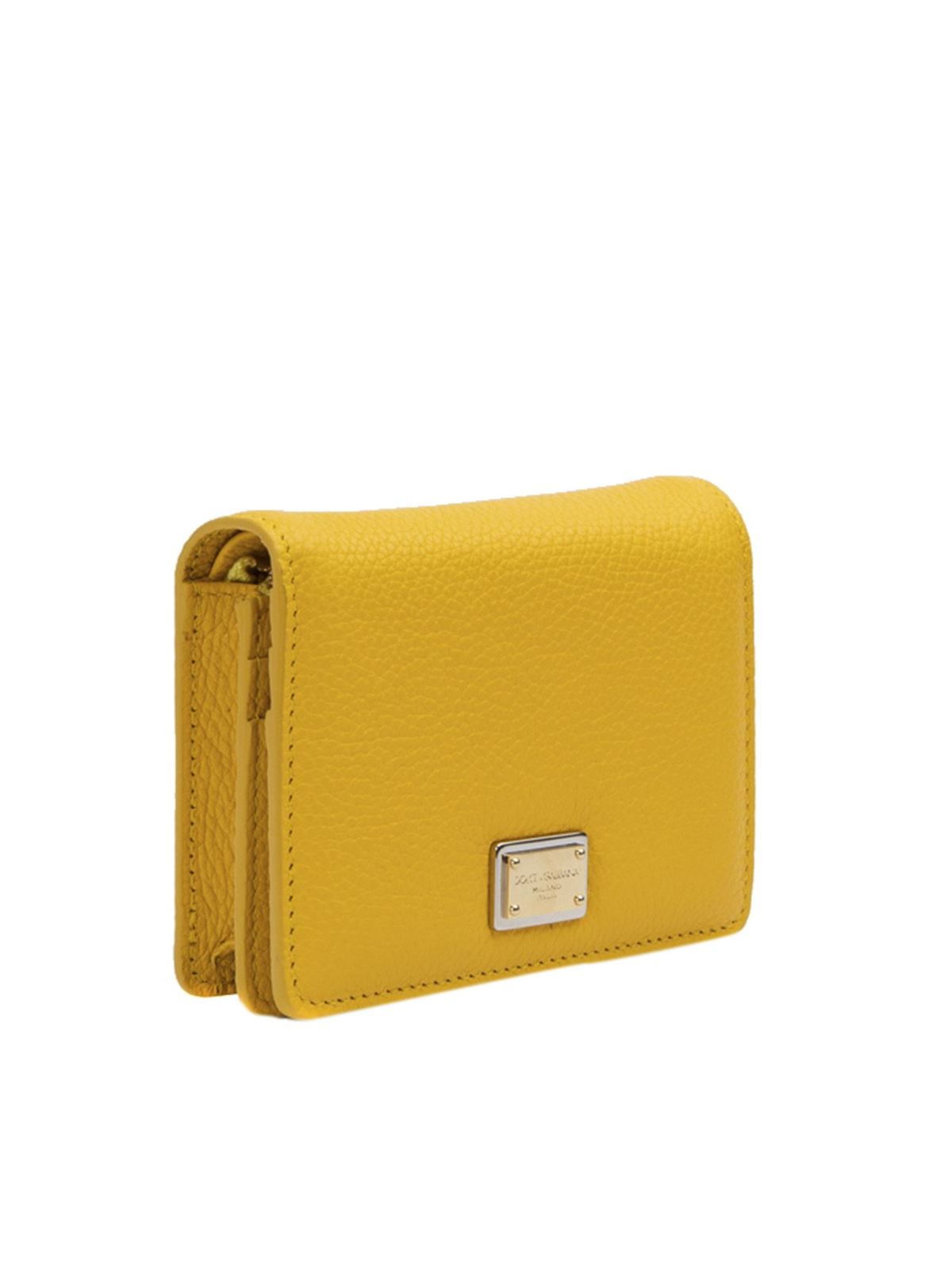 Wallets & purses Dolce & Gabbana - Small logo wallet in yellow