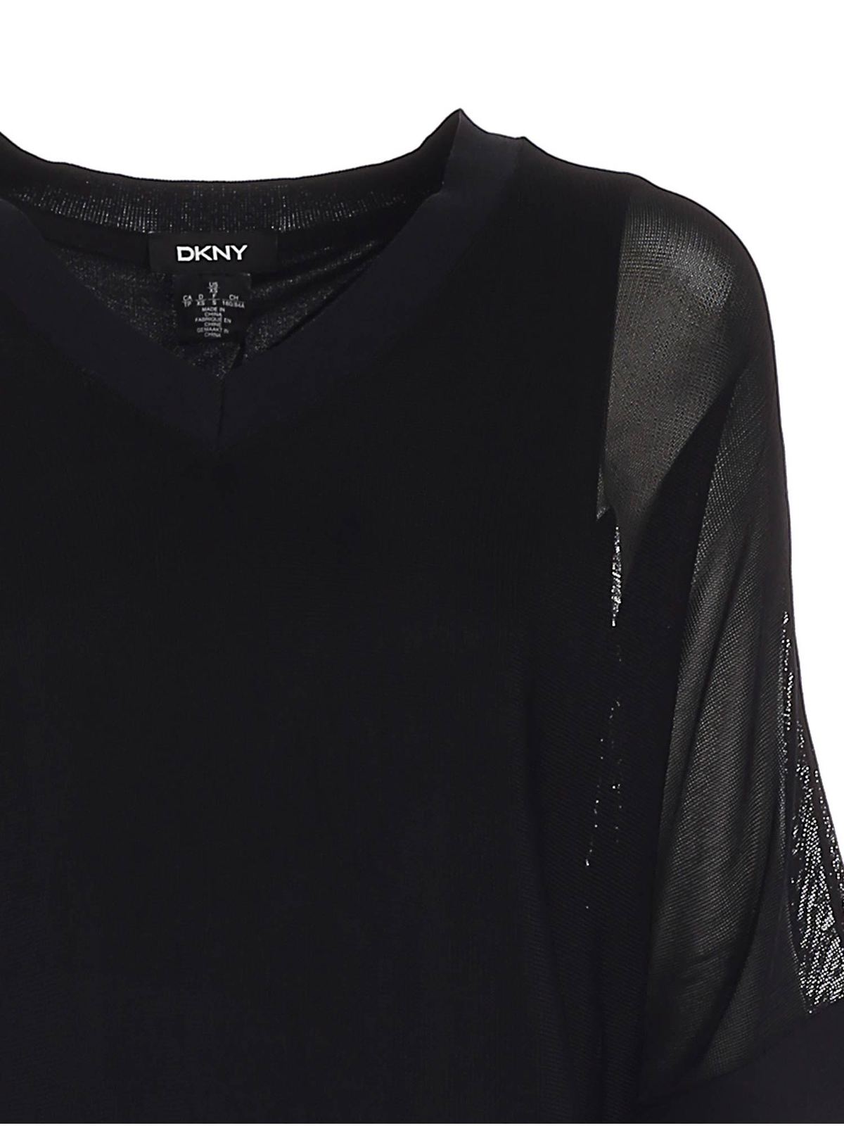 Shop Dkny Oversize Sweater In Black
