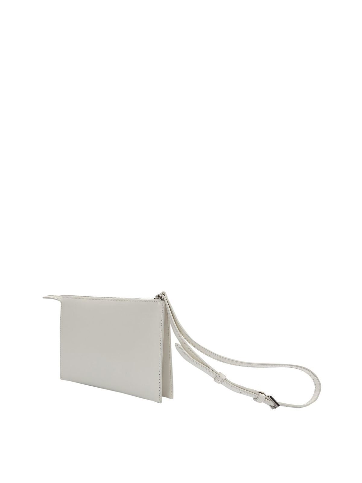 White clutch bag hot sale with wrist strap