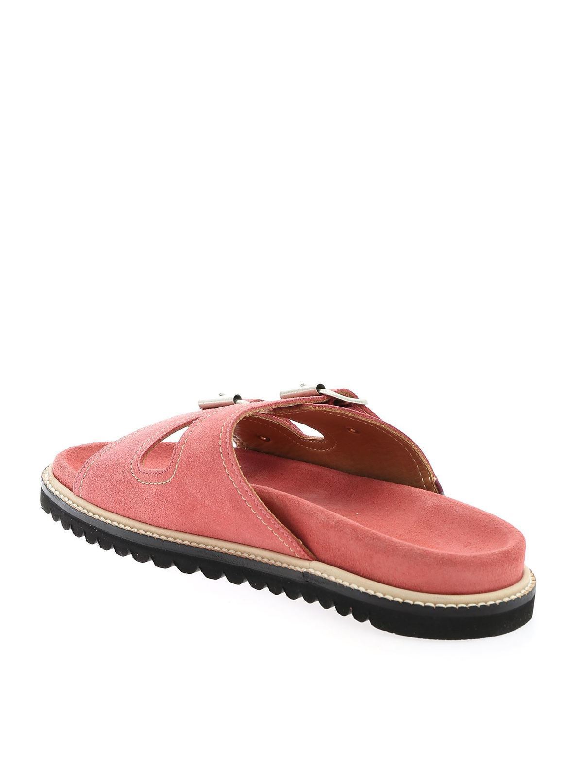 Sandals Smith - Double buckle sandals in pink - WS1PNX02FSUE20