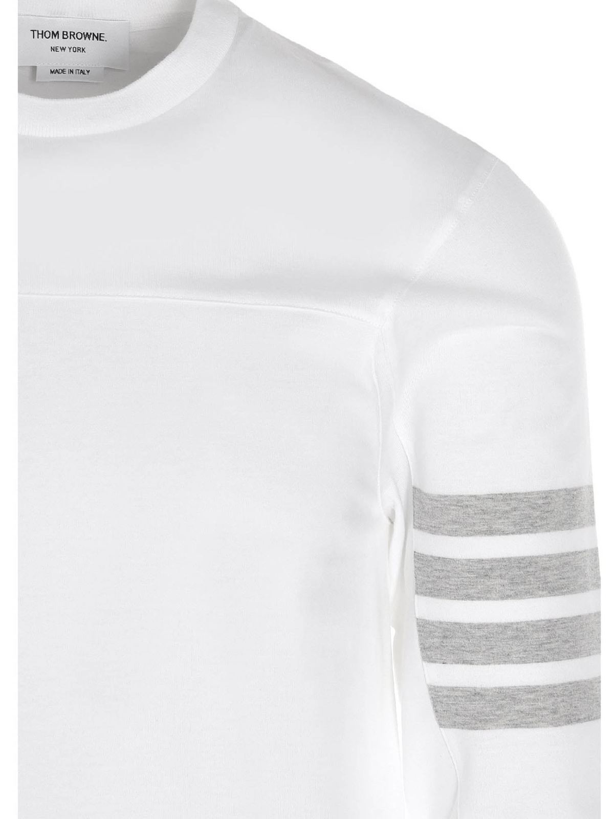 Tシャツ・カットソー THOM BROWNE 25FW White Long-Sleeve T-Shirt MJS290A J0218 039 20509604_50557634_1000.jpg