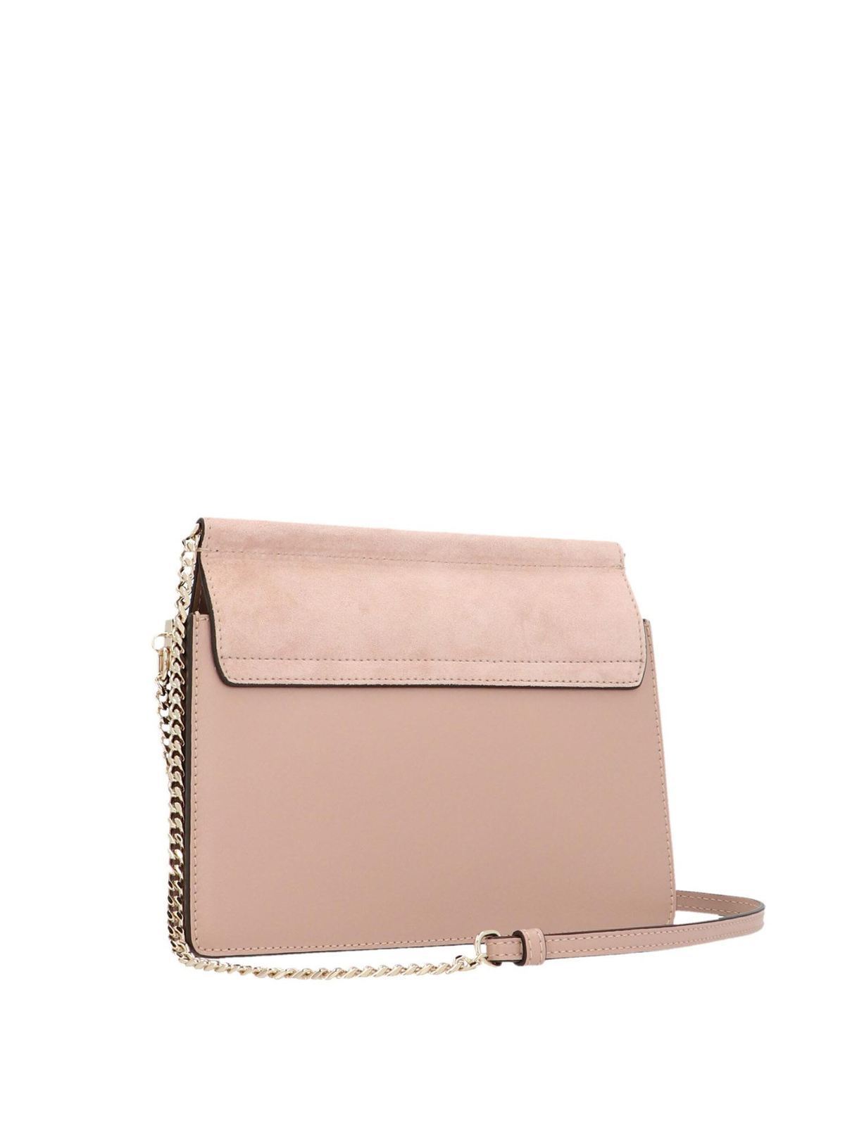 Chloe Mini Faye crossbody bag in Misty Rose color CHC21SS202A376K6
