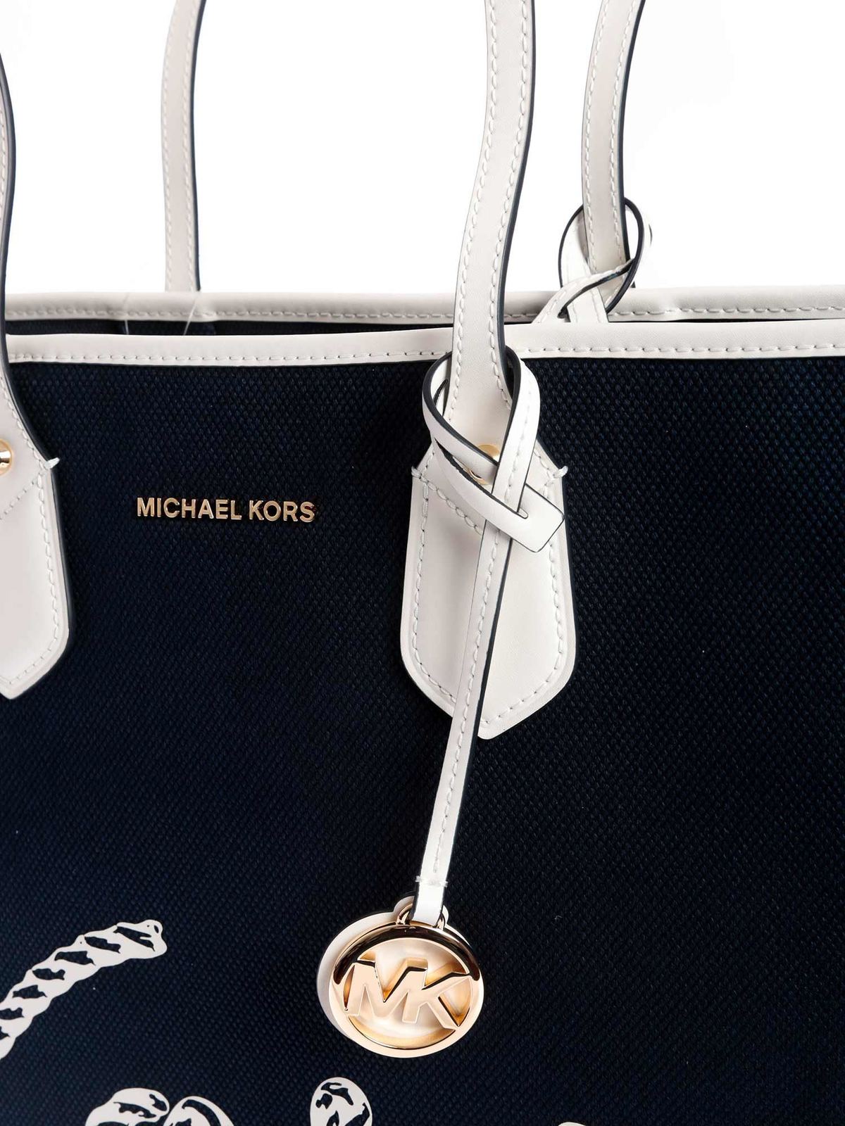 Totes bags Michael Kors - Eva large tote bag in navy blue