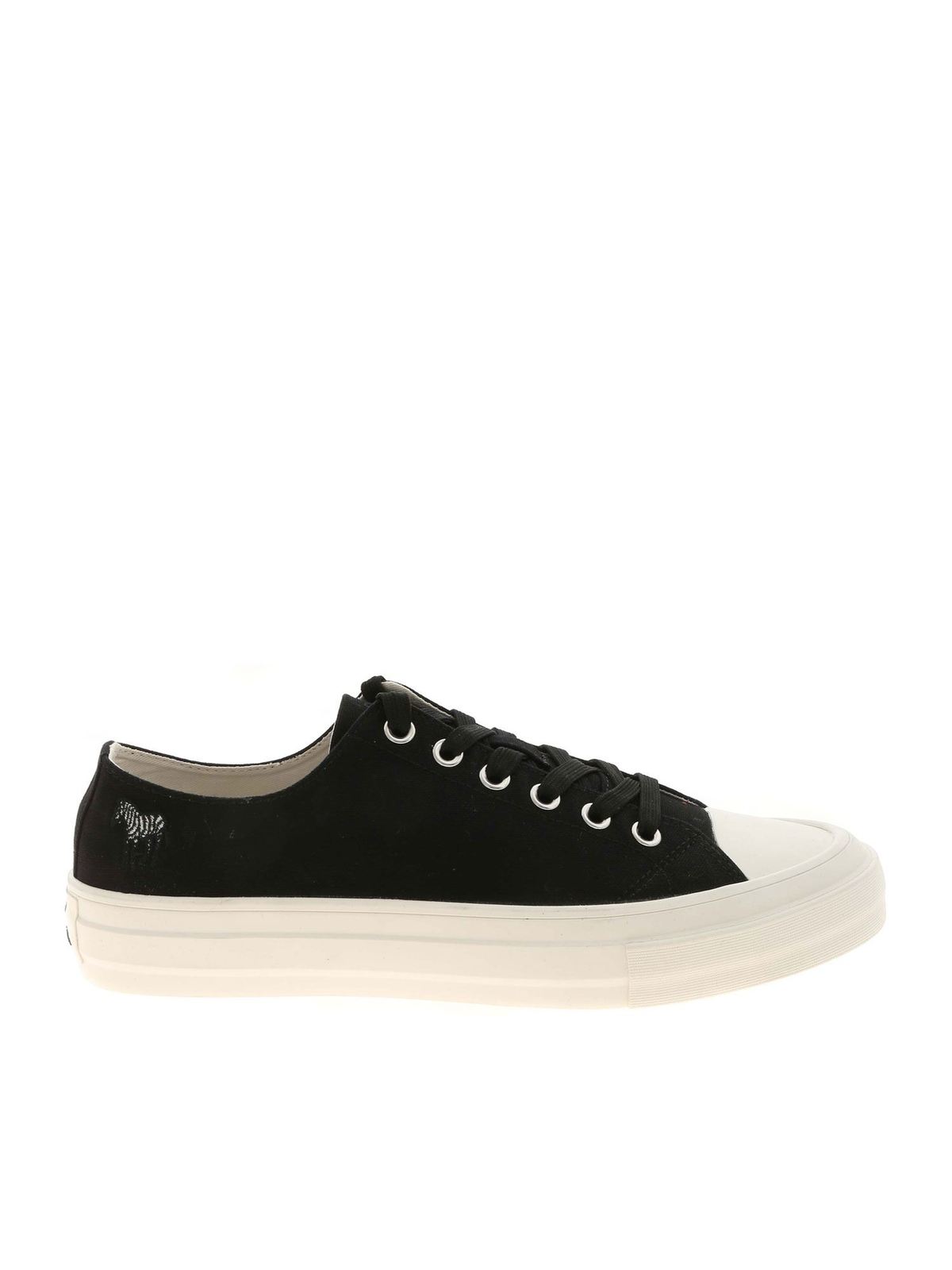 Shop Ps By Paul Smith Zebra Embroidery  Kinsey Sneakers In Black