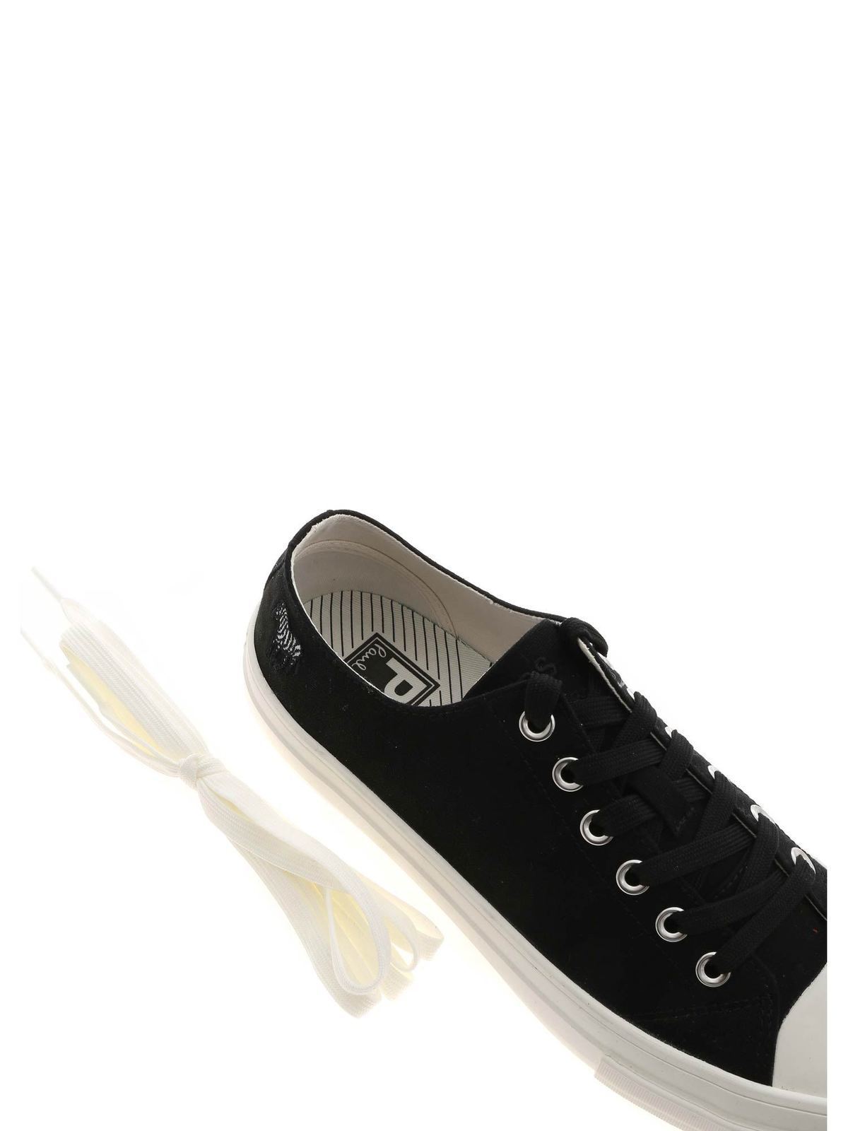 Shop Ps By Paul Smith Zebra Embroidery  Kinsey Sneakers In Black