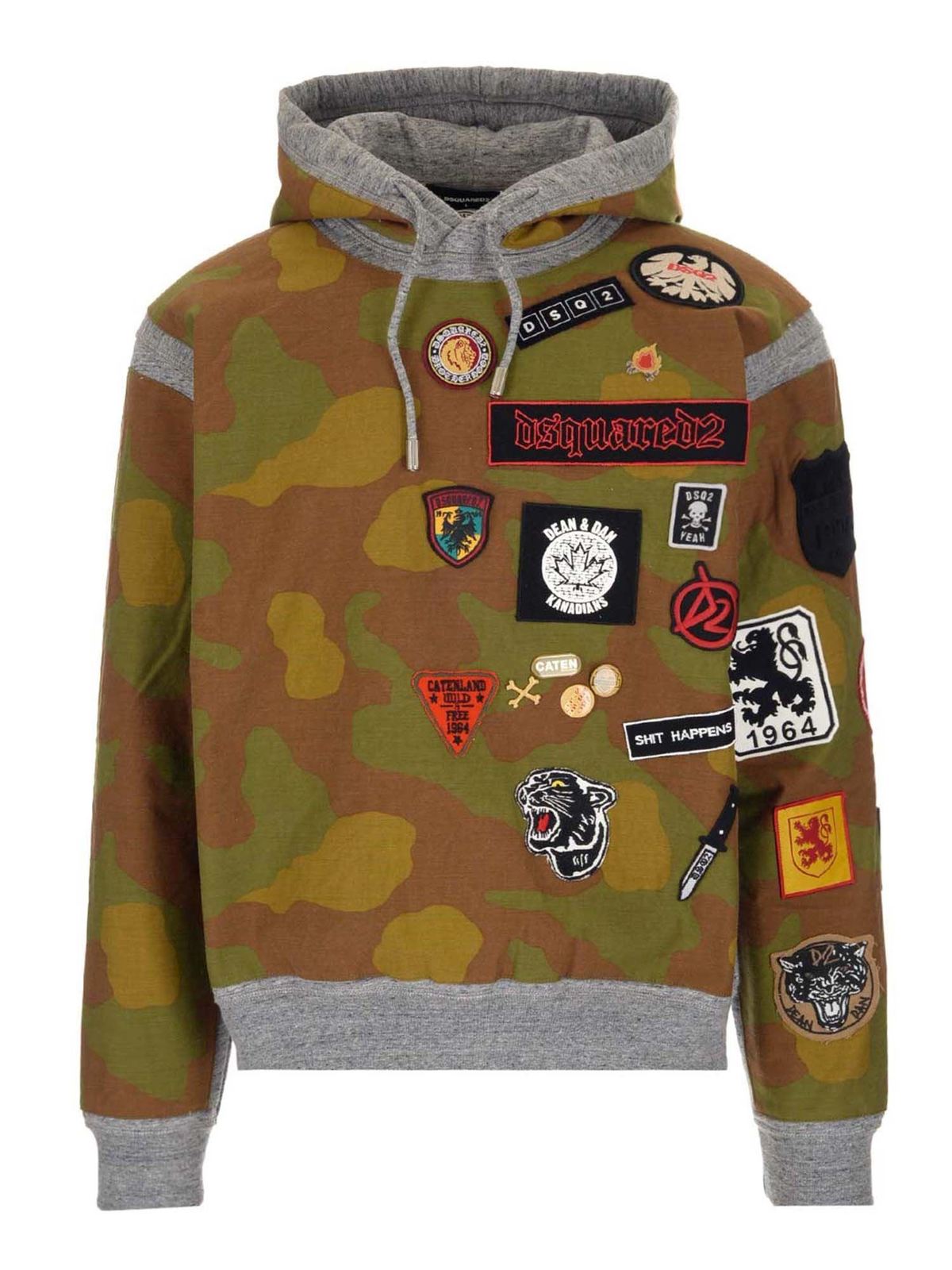 パーカー・フーディ Dsquared2 Graphic-Print Verde Cotton Hoodie Dsquared2 Graphic-Print Verde Cotton Hoodie | THE LIST