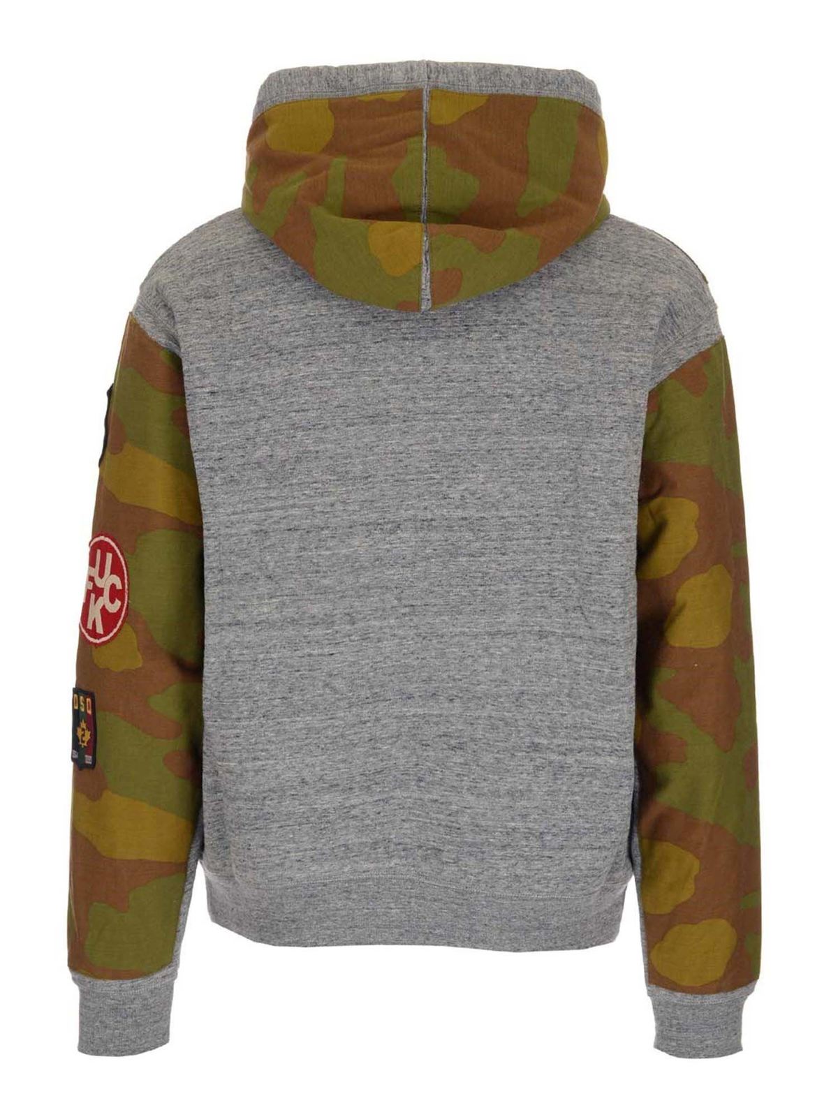 パーカー・フーディ Dsquared2 Graphic-Print Verde Cotton Hoodie Dsquared2 Graphic-Print Verde Cotton Hoodie | THE LIST