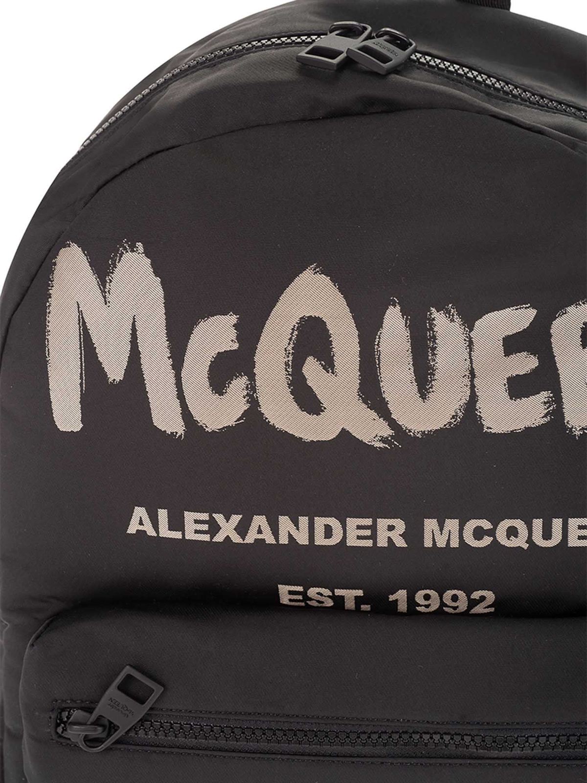 Shop Alexander Mcqueen Mochila - Negro In Black