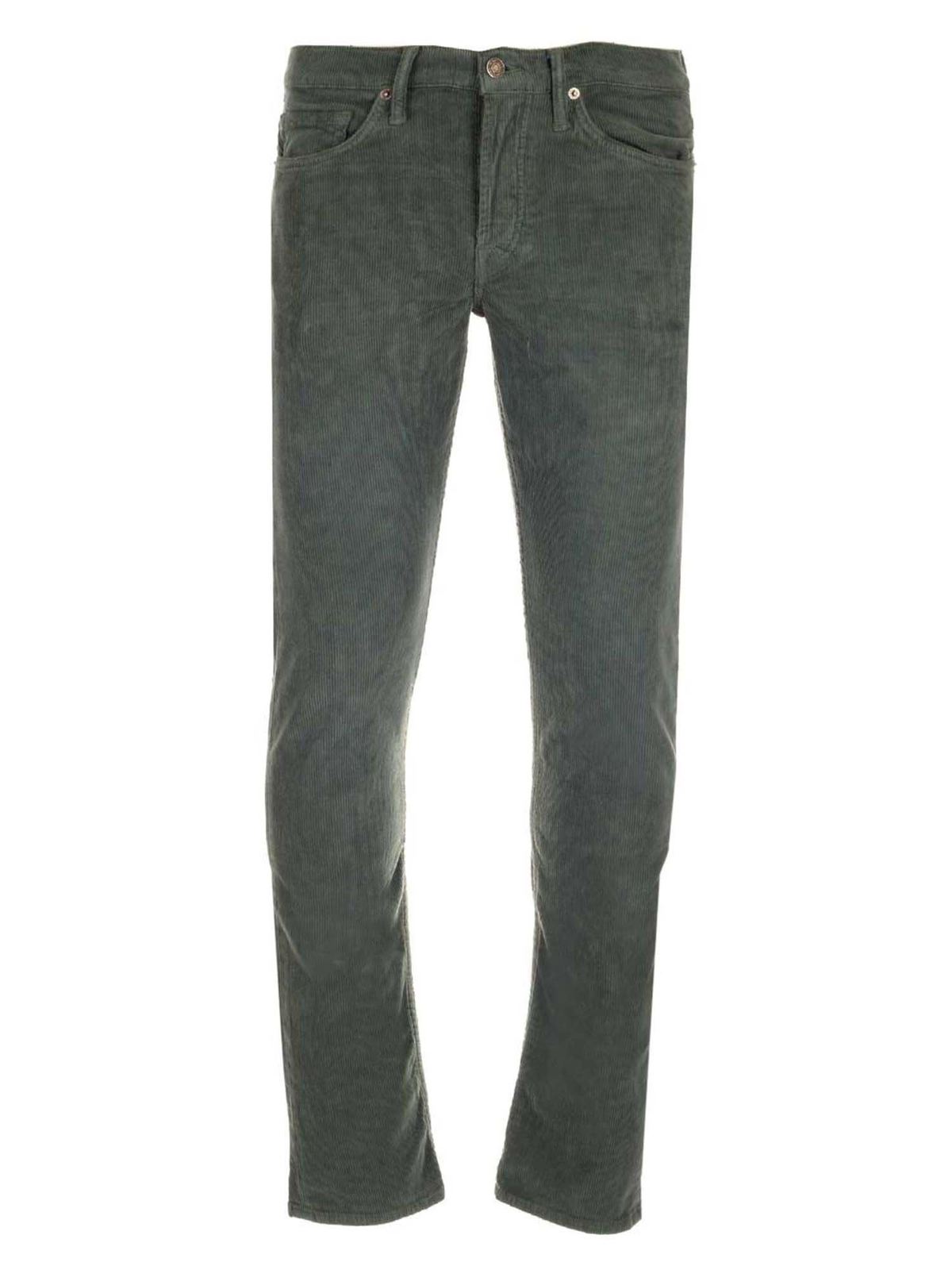 Tom Ford Corduroy pants in green - Green - Men | BYJ39TFD001T04