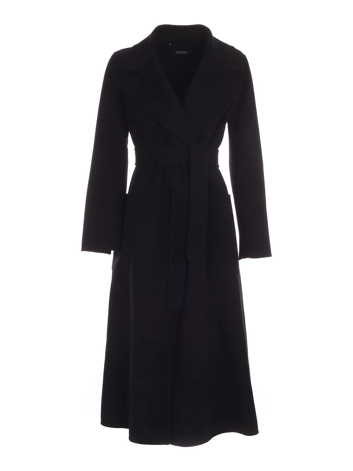 【関税込み】Max Mara ブラック Paolore コート PAOLORE S Max Mara(エス マックスマーラ) アウター(レディース