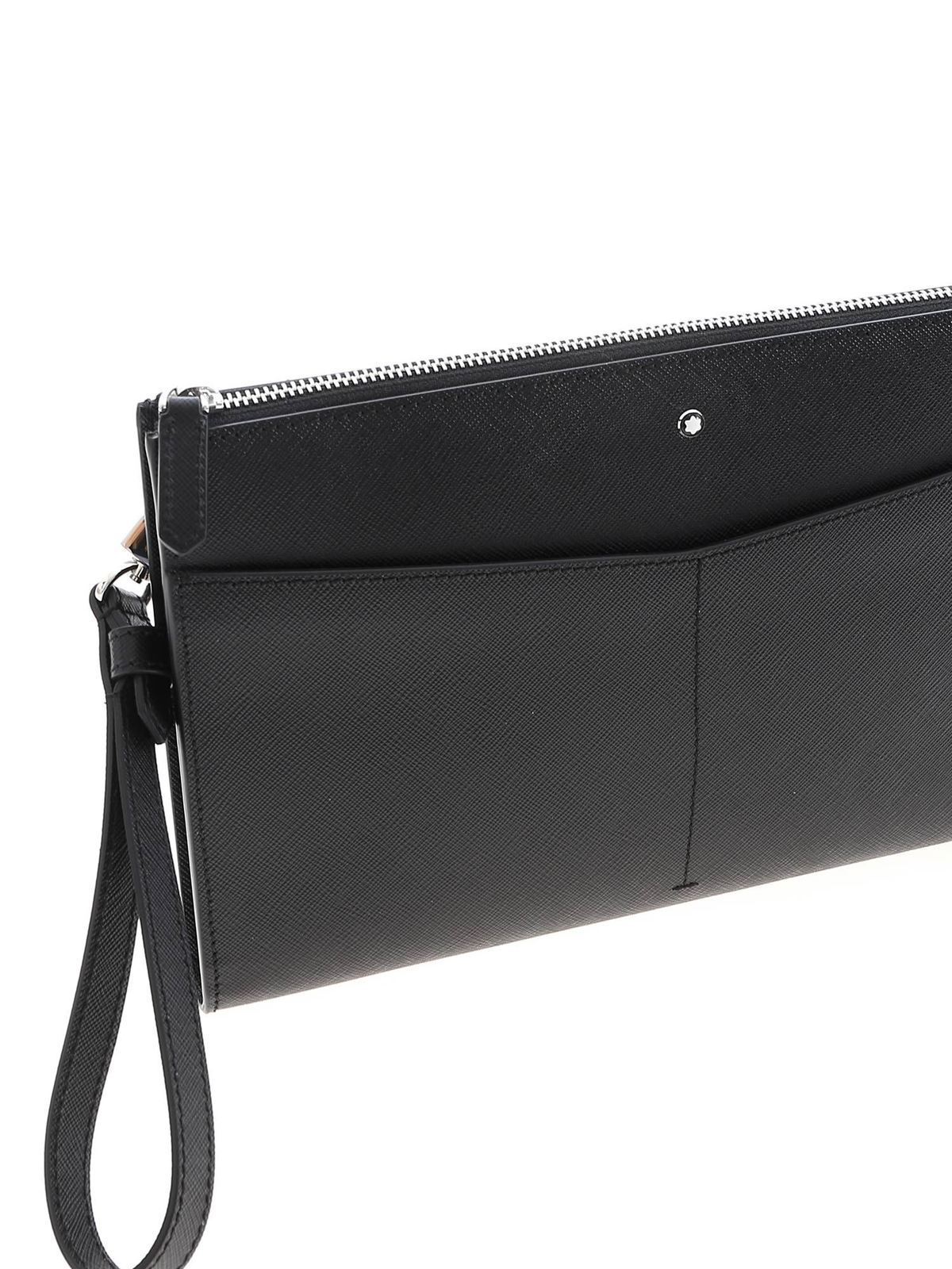 MONTBLANC MONTBLANC SARTORIAL CLUTCH POCHETTE, Black Men's Handbag