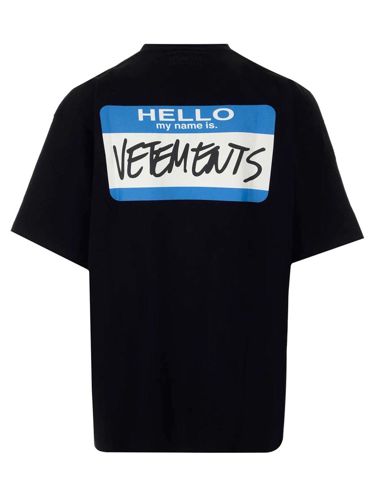 My Name Is Vetements T-shirt in black