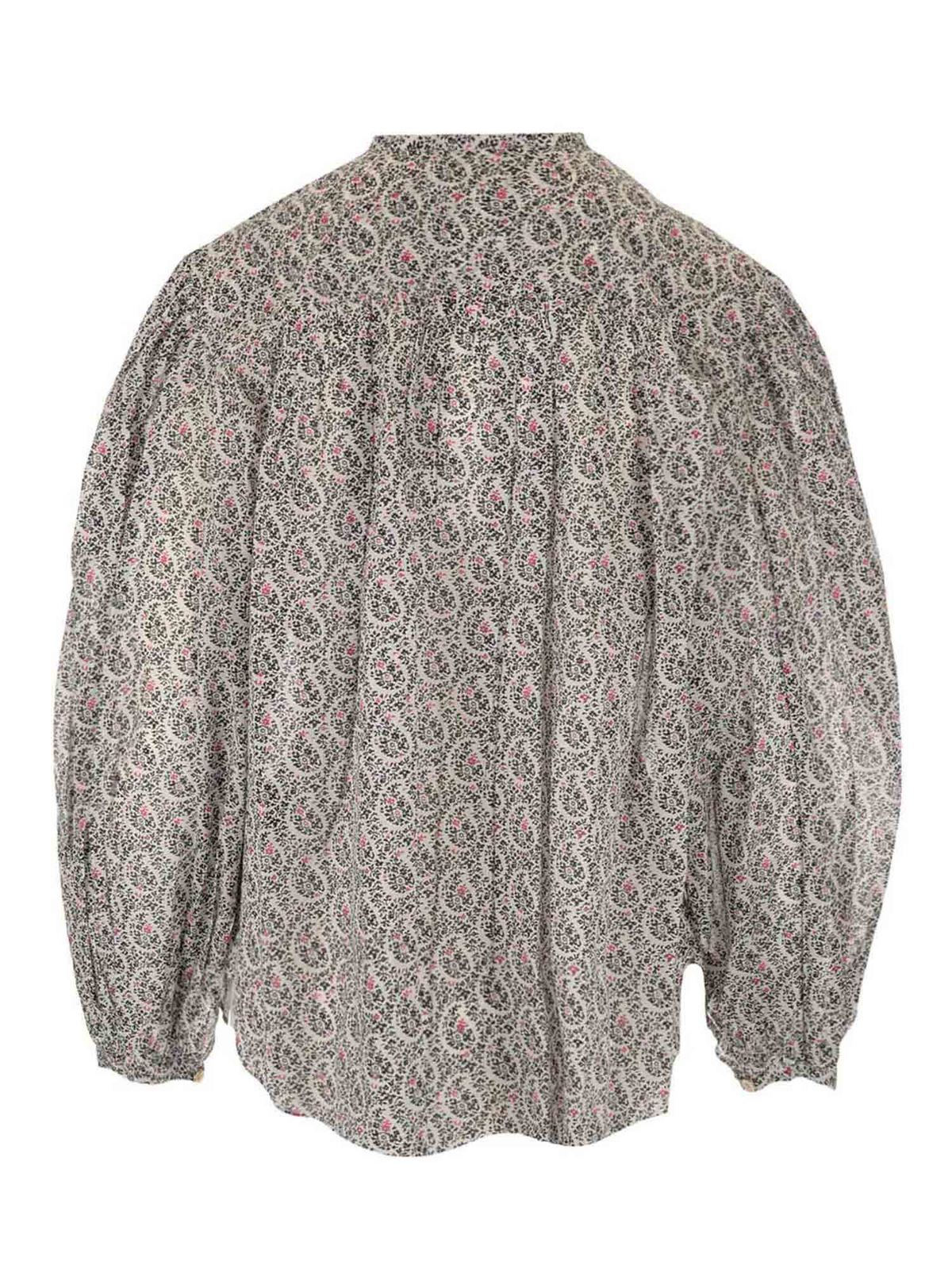 ISABEL MARANT ETOILE 刺繍トップス 2025特集 ISABELMARANT ETOILE 刺繍 エンブロイダリー ブラウス