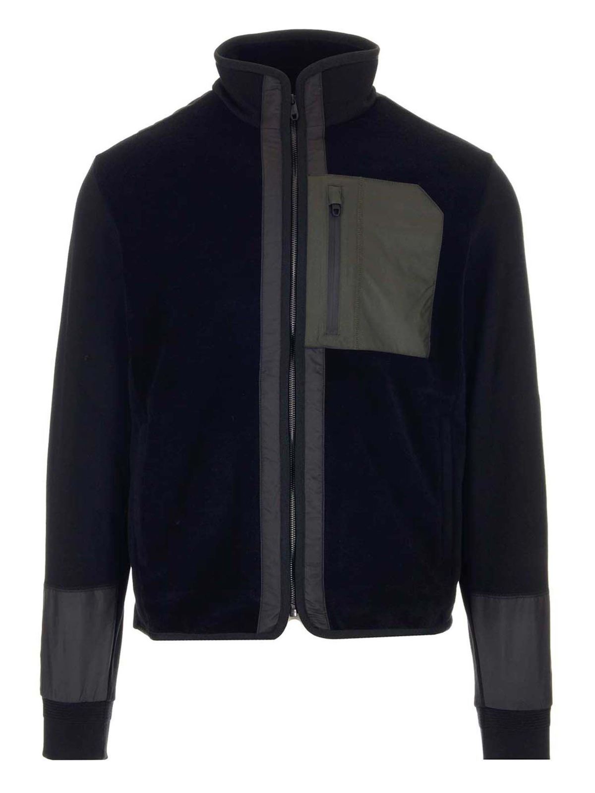 Z Zegna Soft fleece jacket in black - Black - Men|VY498ZZT831K09