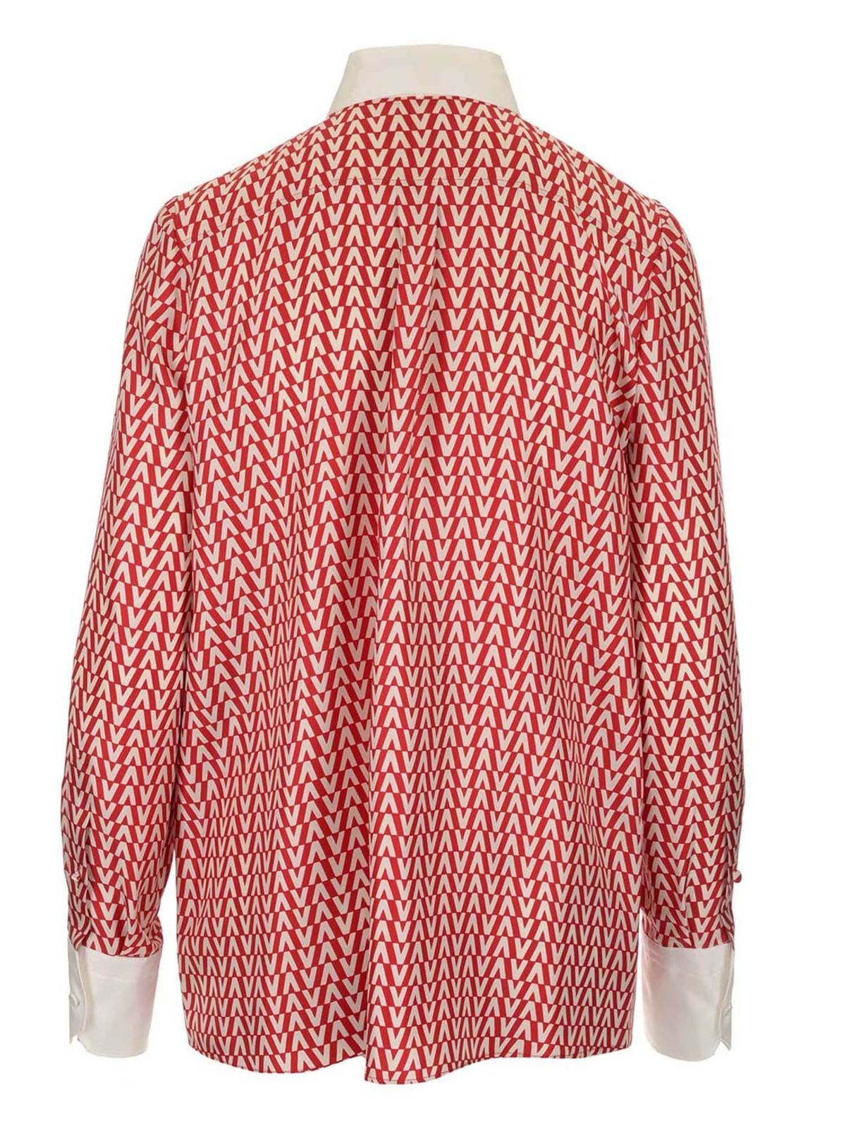 Shop Valentino Optical  Shirt In Red In Rojo