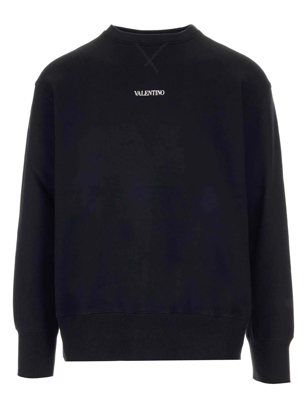 VALENTINO ロコフリントスウェットシャツ WV3MF18W7GF 022 Valentino Garavani スウェットシャツ/セーター - 黒