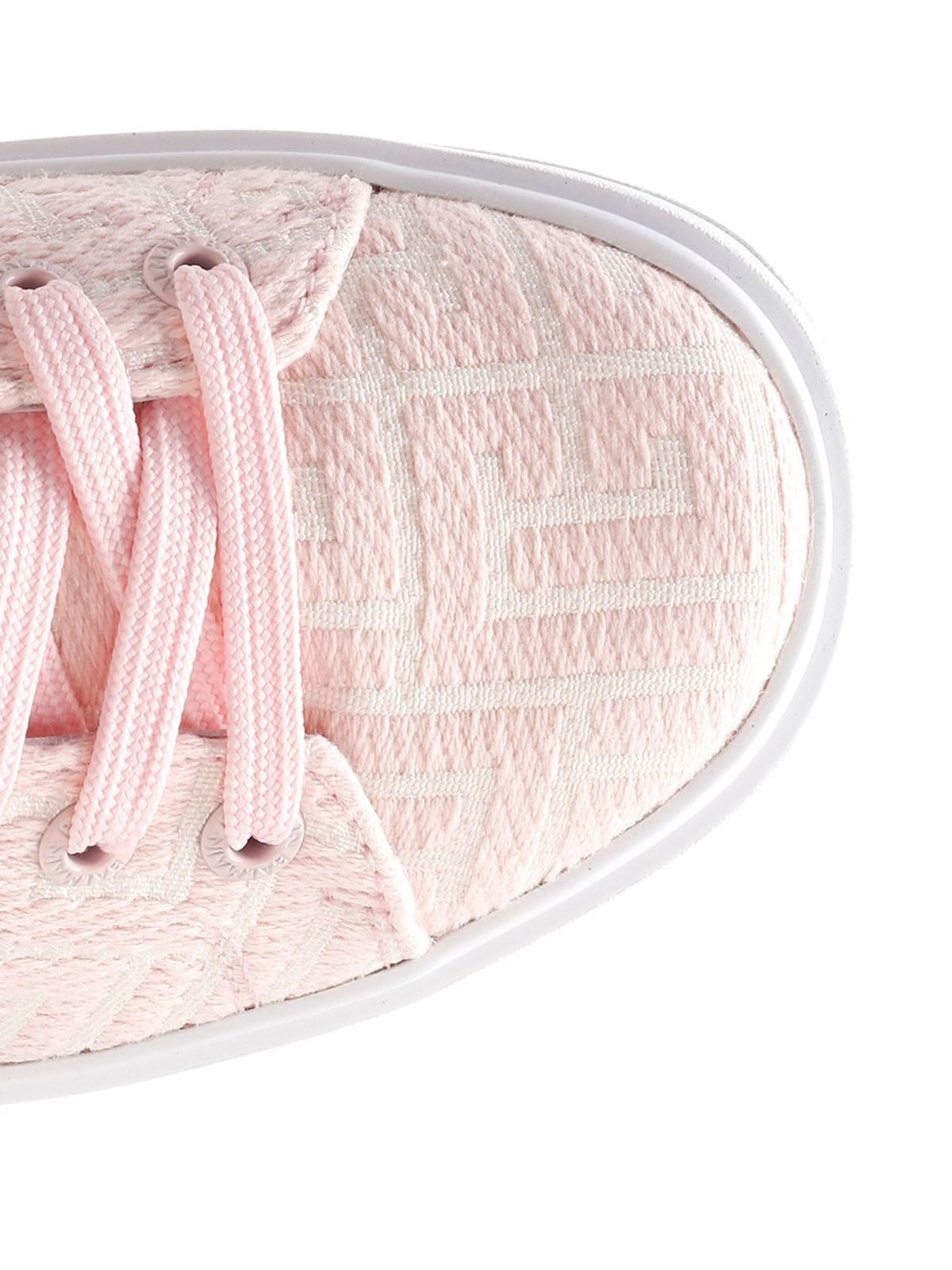 Trainers Balmain - B Court monogram sneakers in pink - WN1VI580TJPBGGF