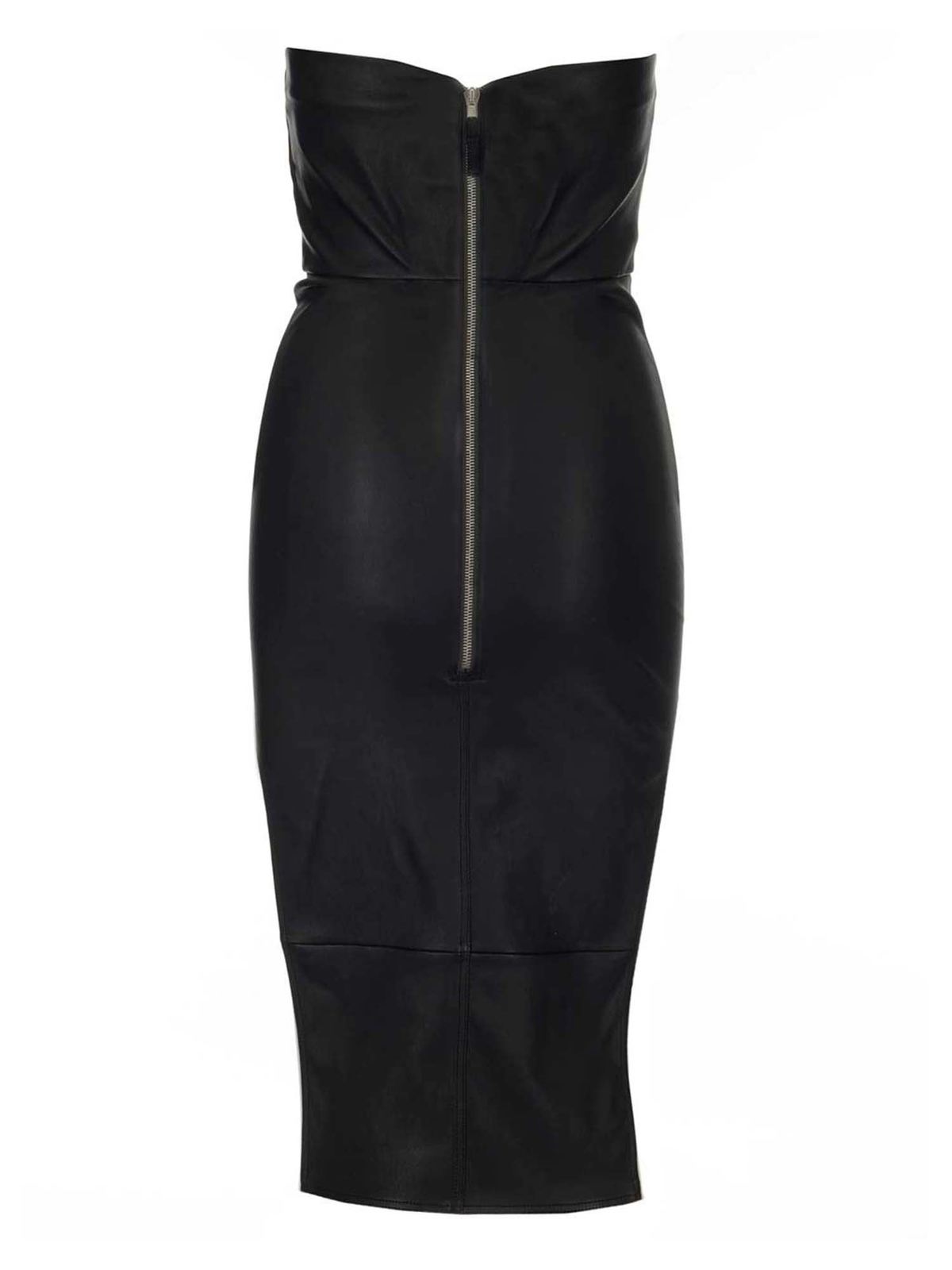 chinese dress ladies SS10 'RELEASE' DRAPED LEATHER DRESS  BURIED DEEP