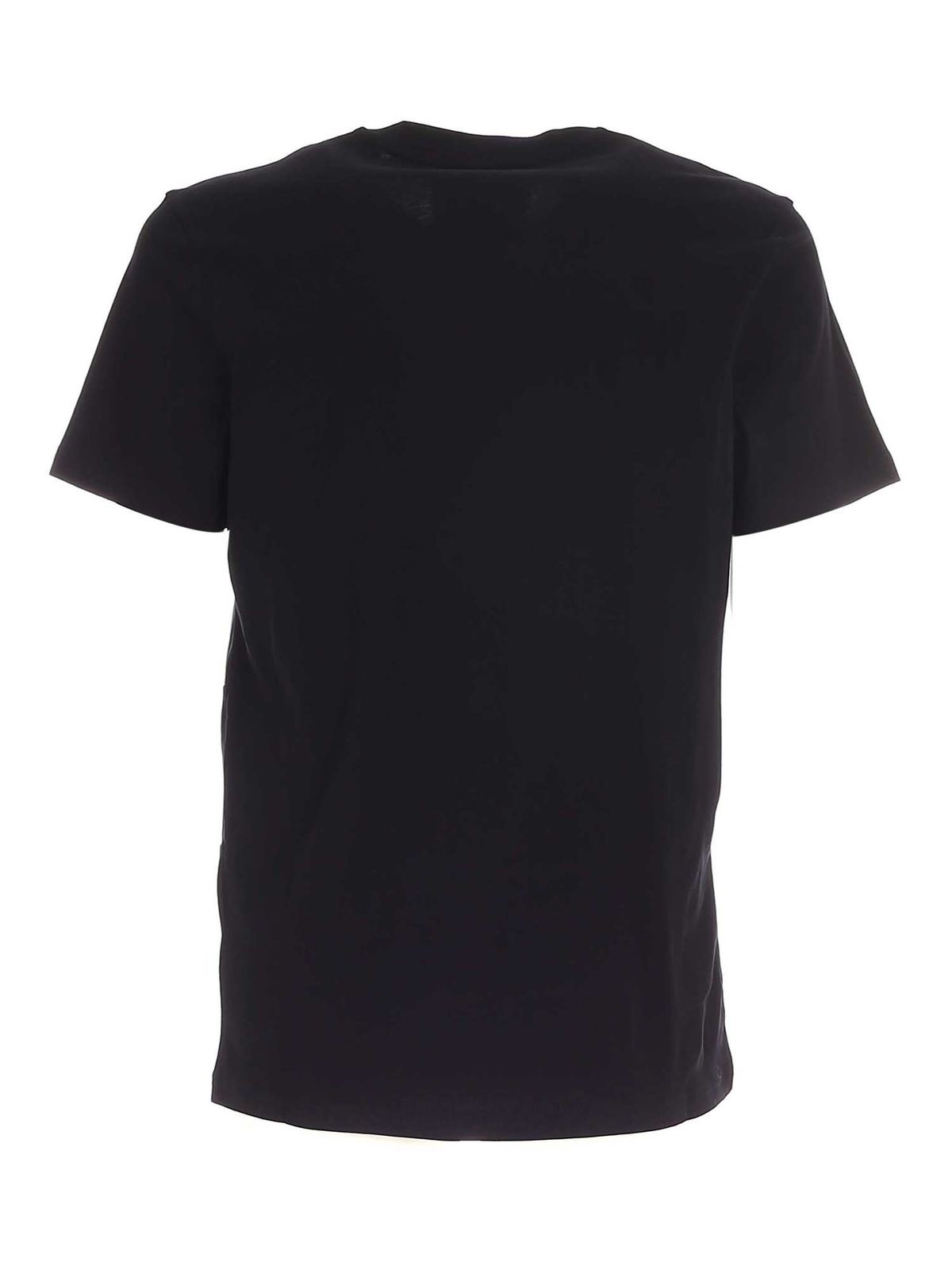 Shop Moschino Teddy Logo Print T-shirt In Black In Negro