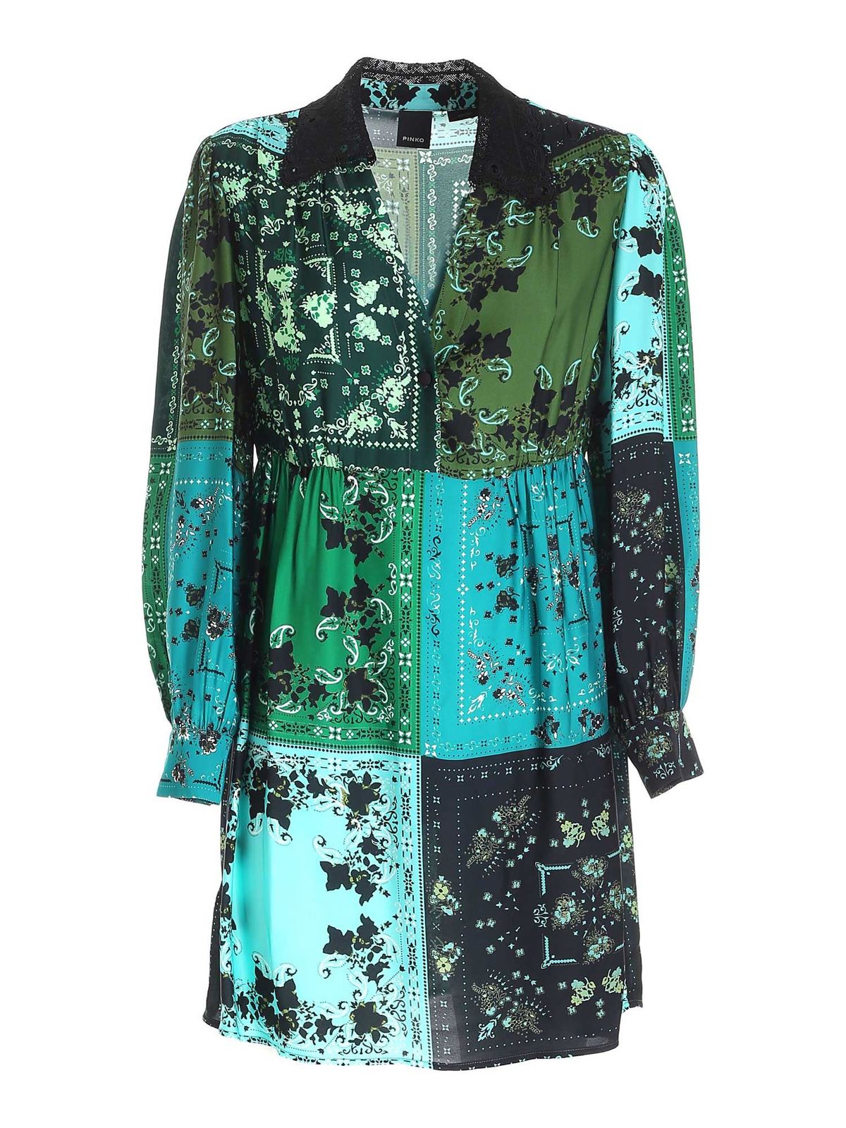 Robe Pinko Taille 2 Authentique - Imprimé Floral, Sans Manches, Style Années 90, Occasion Très Bon état