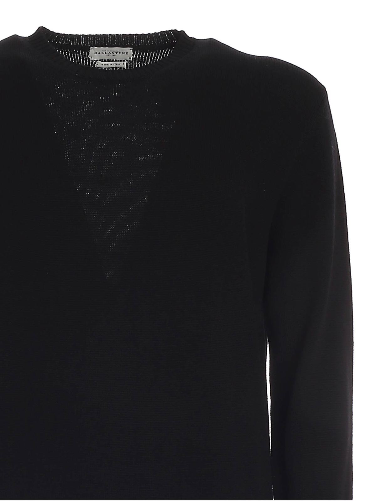 Shop Ballantyne Crewneck Sweater In Black