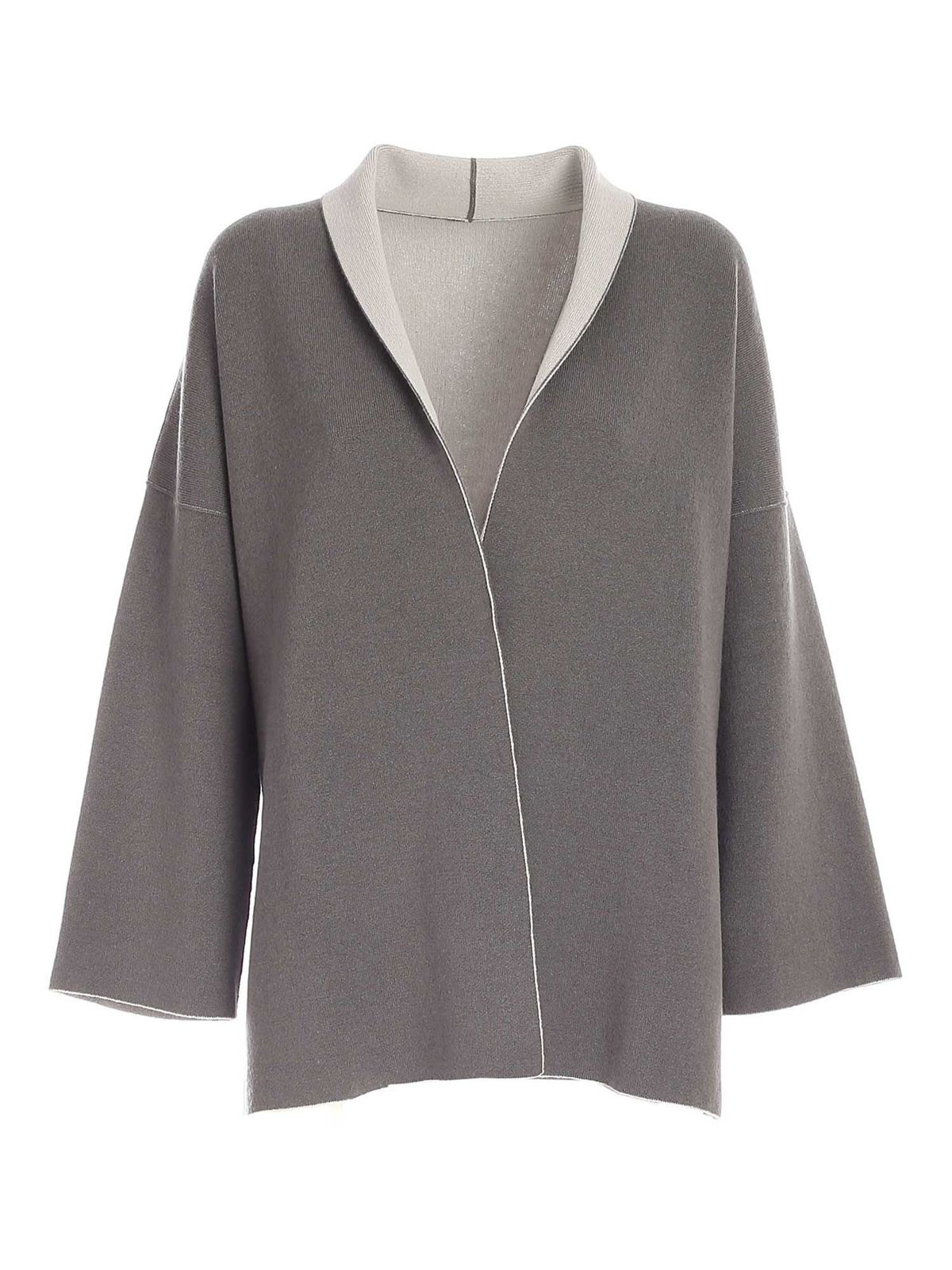 Le Tricot Perugia カーディガン - グレー | 461049B797561