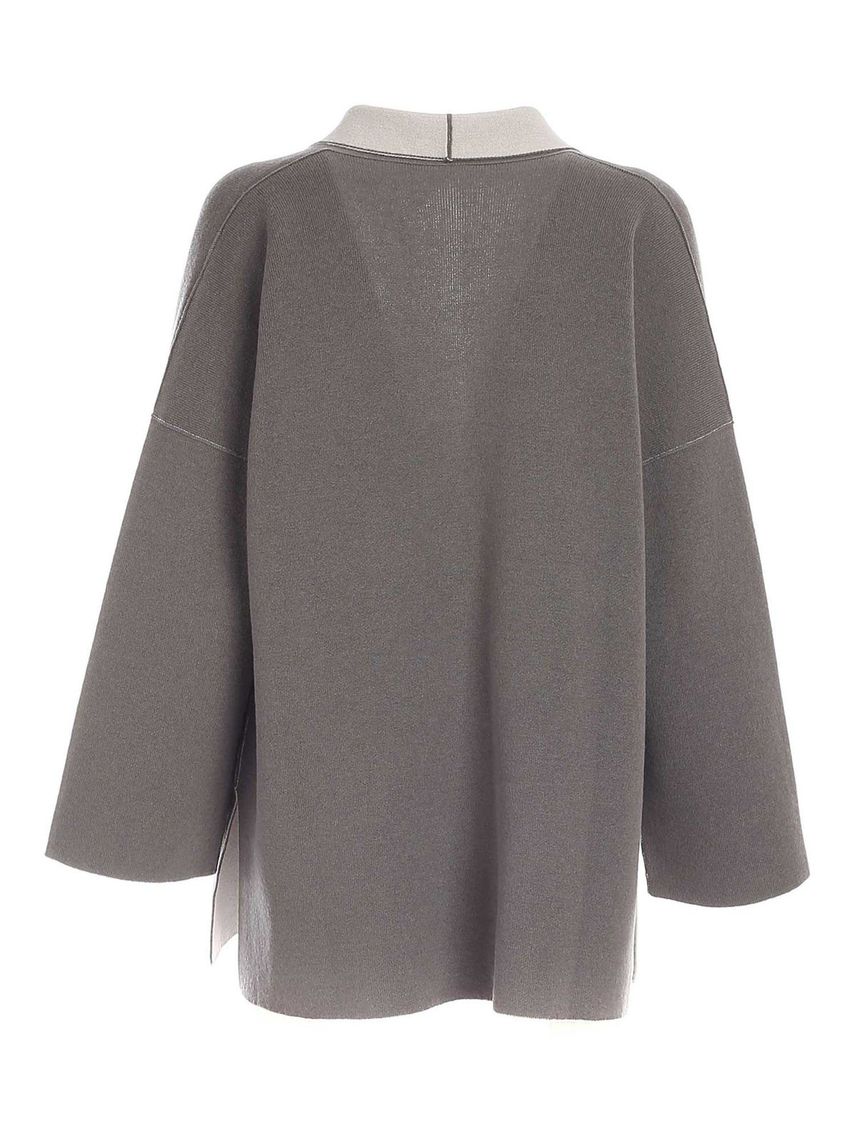 Le Tricot Perugia カーディガン - グレー | 461049B797561