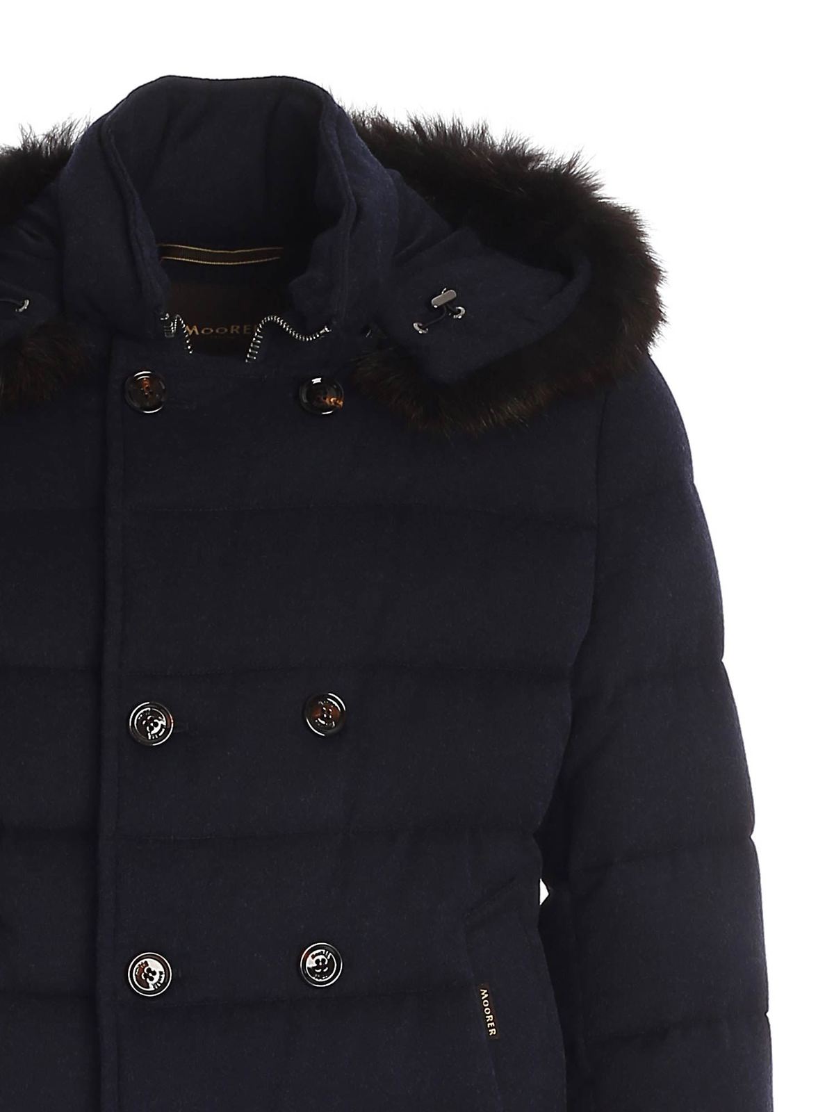 Padded coats Moorer - Florio Fur Il padded coat - FLORIOFURILNAVY