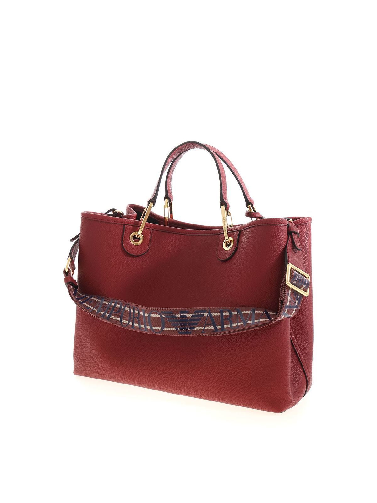 Emporio Armani Red branded handbag - Red - Women|Y3D165YFO5B82244