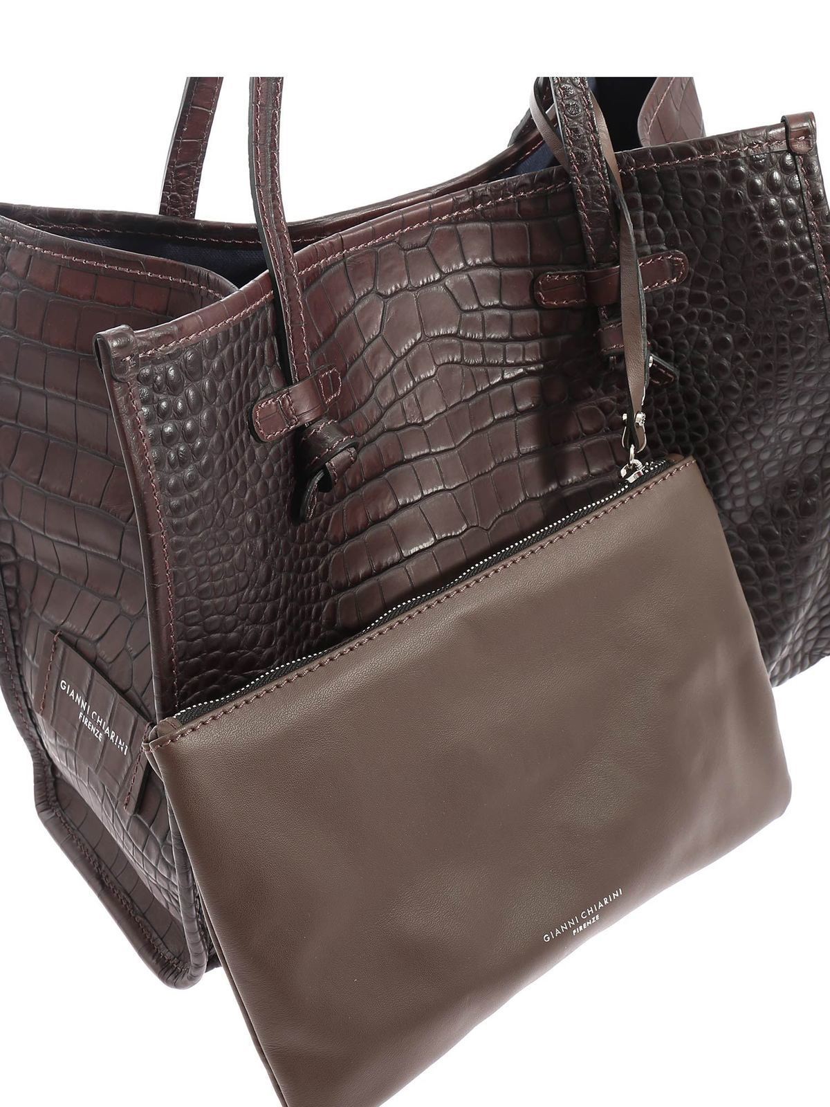 Shopper Tote Bag in Marrone for Women