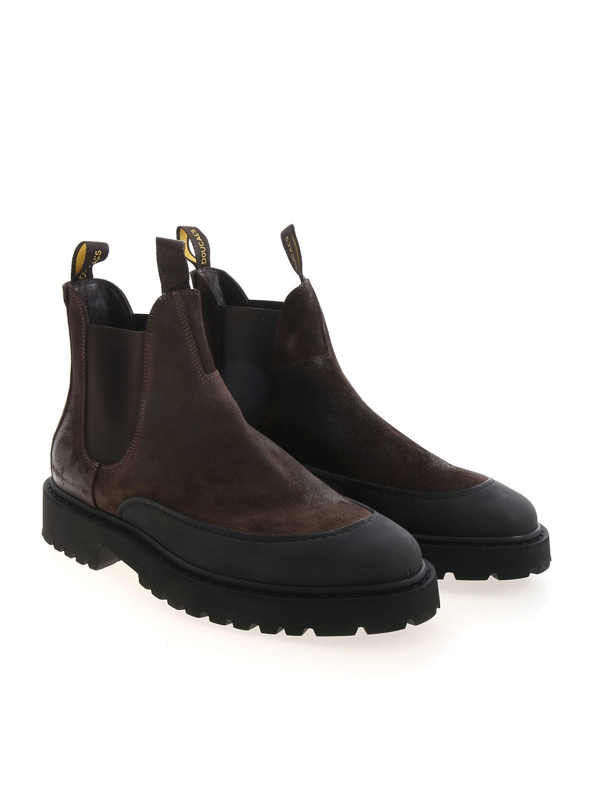 Shop Doucal's Hummel Chelsea Boots In Dark Brown