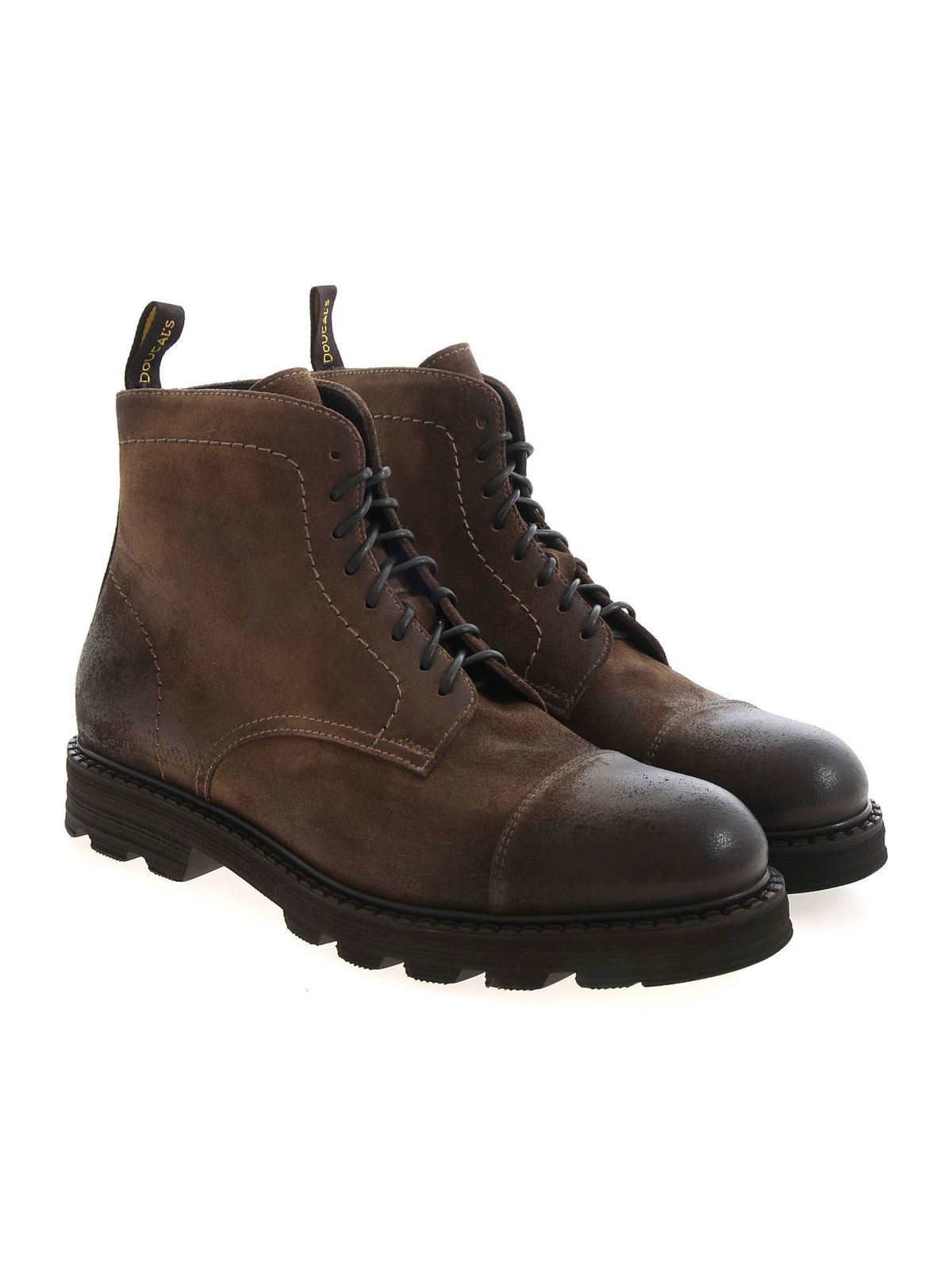 Doucal's Commander ankle boots in tobacco color|DU2916STRIUF205TC02