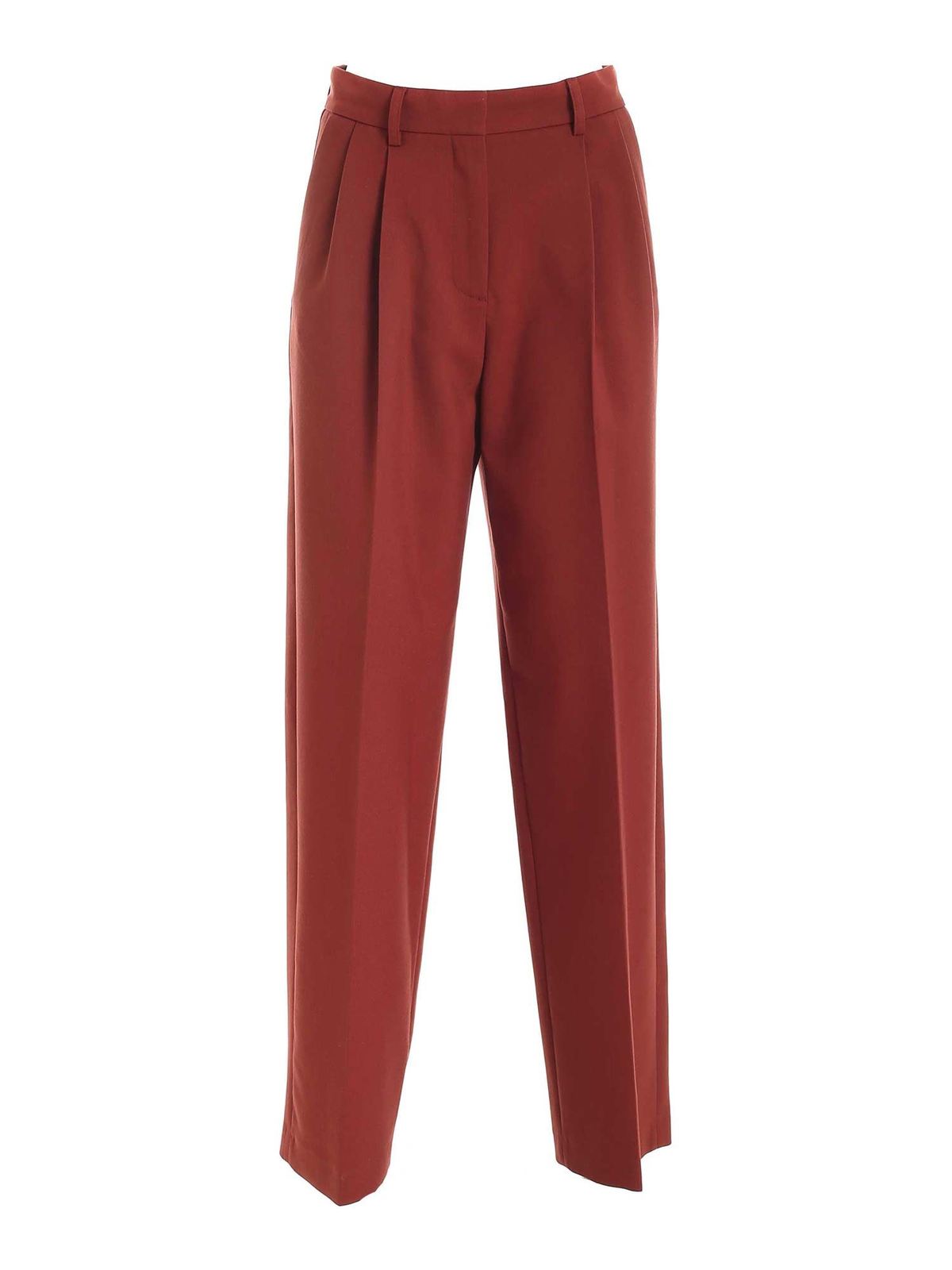 See By Chloé Loose Fit Trousers In Brown In Marrón