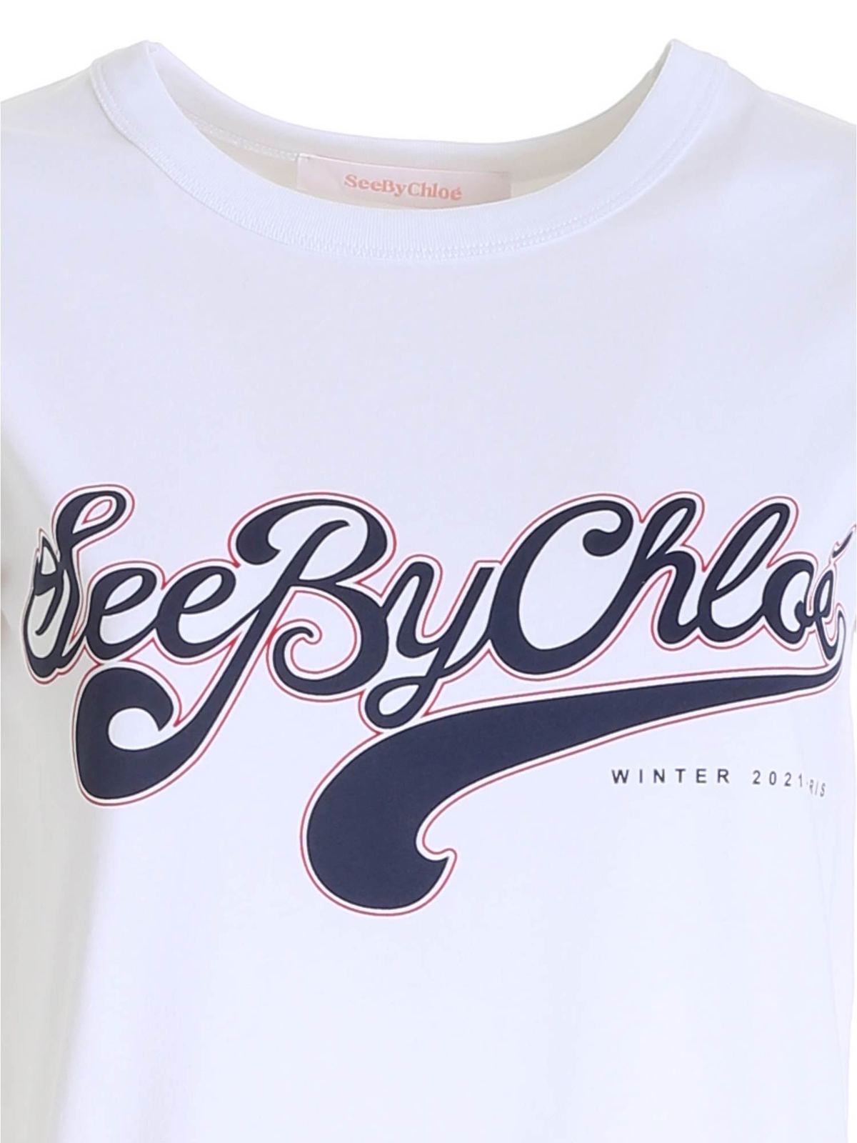 Tシャツ See by Chloé - Tシャツ - 白 - CHS21WJH01110101 | THEBS