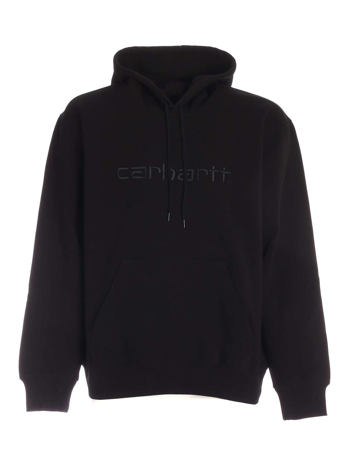 Felpa Carhartt Uomo Nera Felpa Sweat Uomo Nera In Cotone CARHARTT - Main Image
