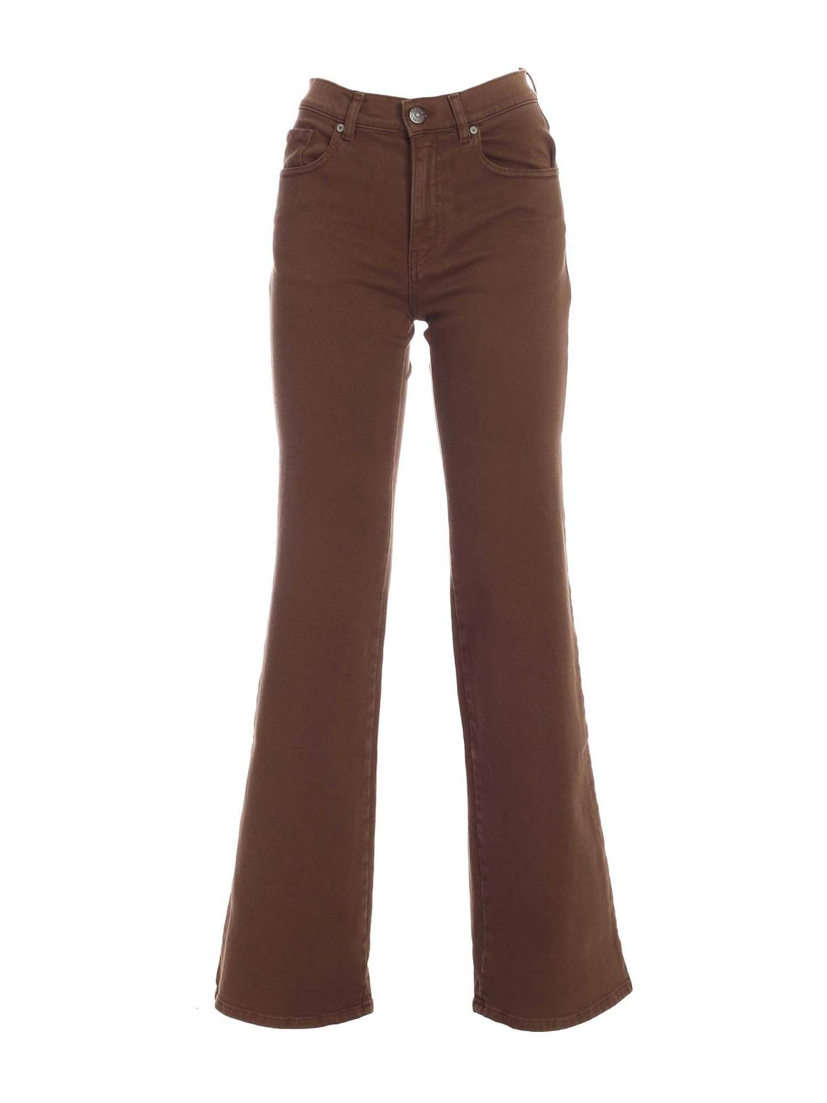 Flared jeans P.A.R.O.S.H. - Flared jeans in brown - CABAREXYD231182029