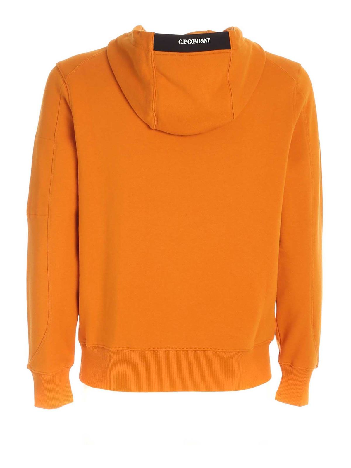 Kangaroo pocket hoodie in orange color