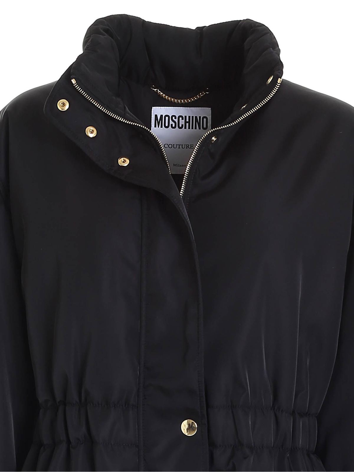 Shop Moschino Charms Parka In Black In Negro