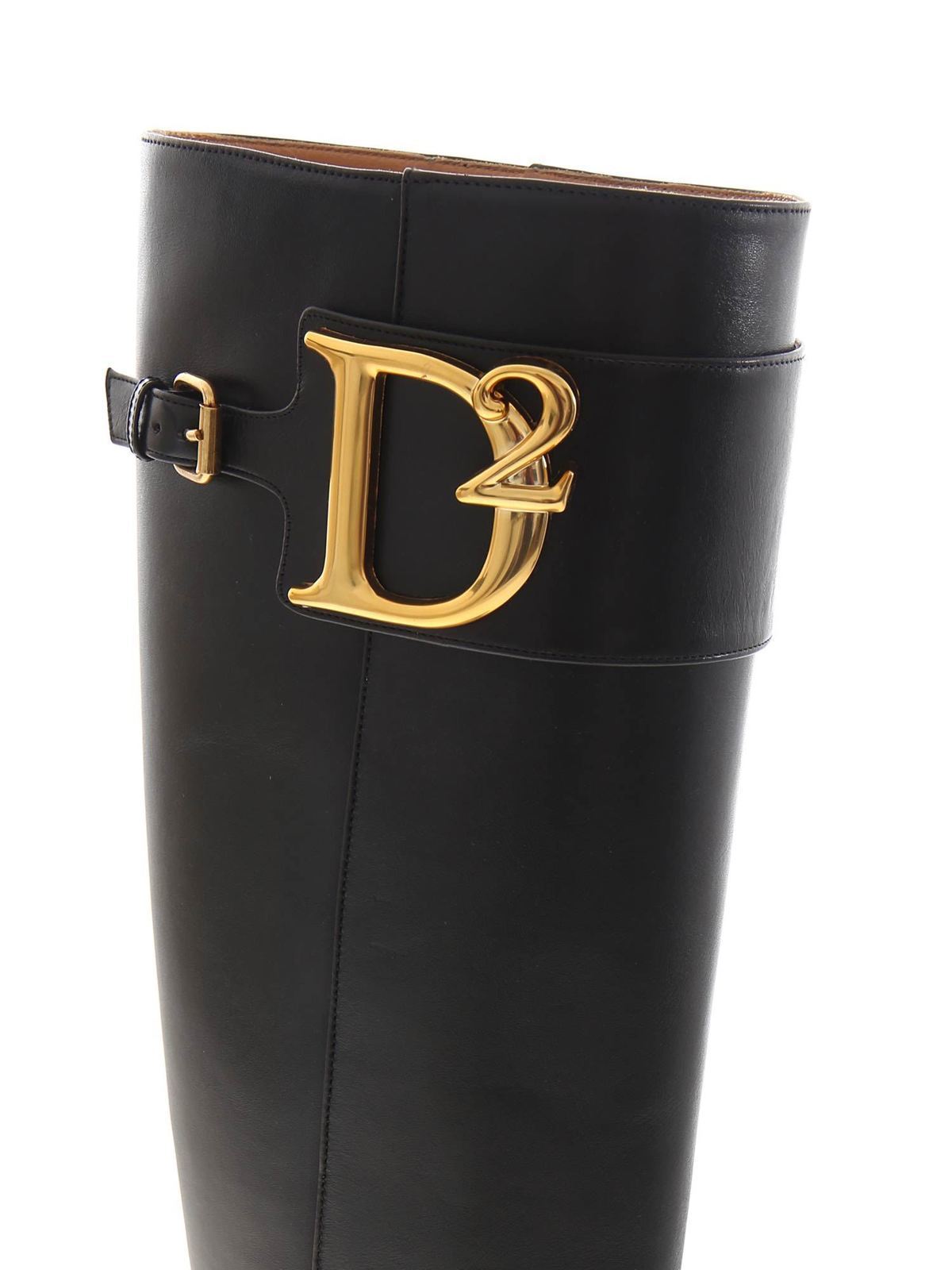 Shop Dsquared2 D2 Boots In Black
