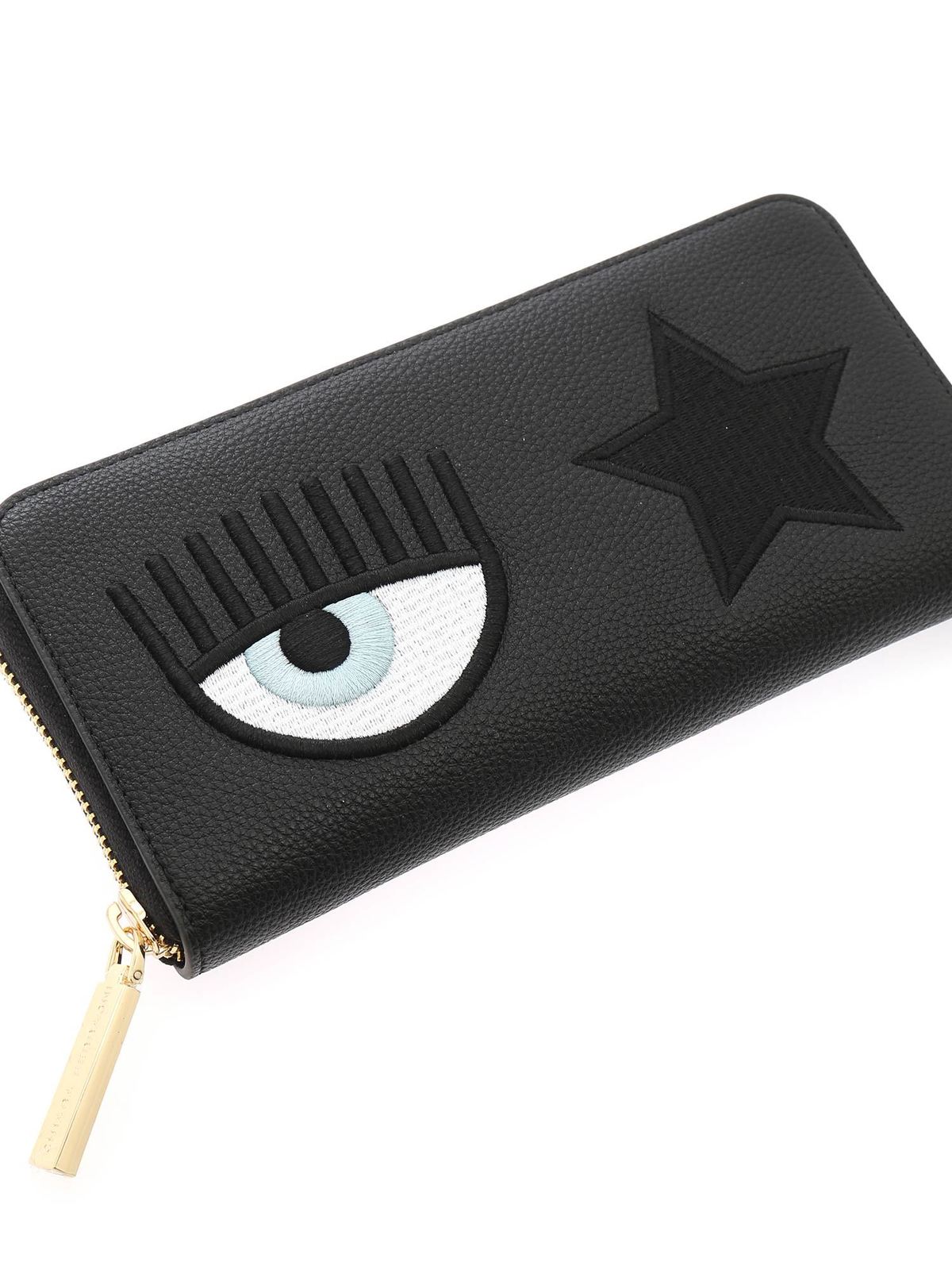 Wallets & purses Chiara Ferragni - Eye Star wallet in black