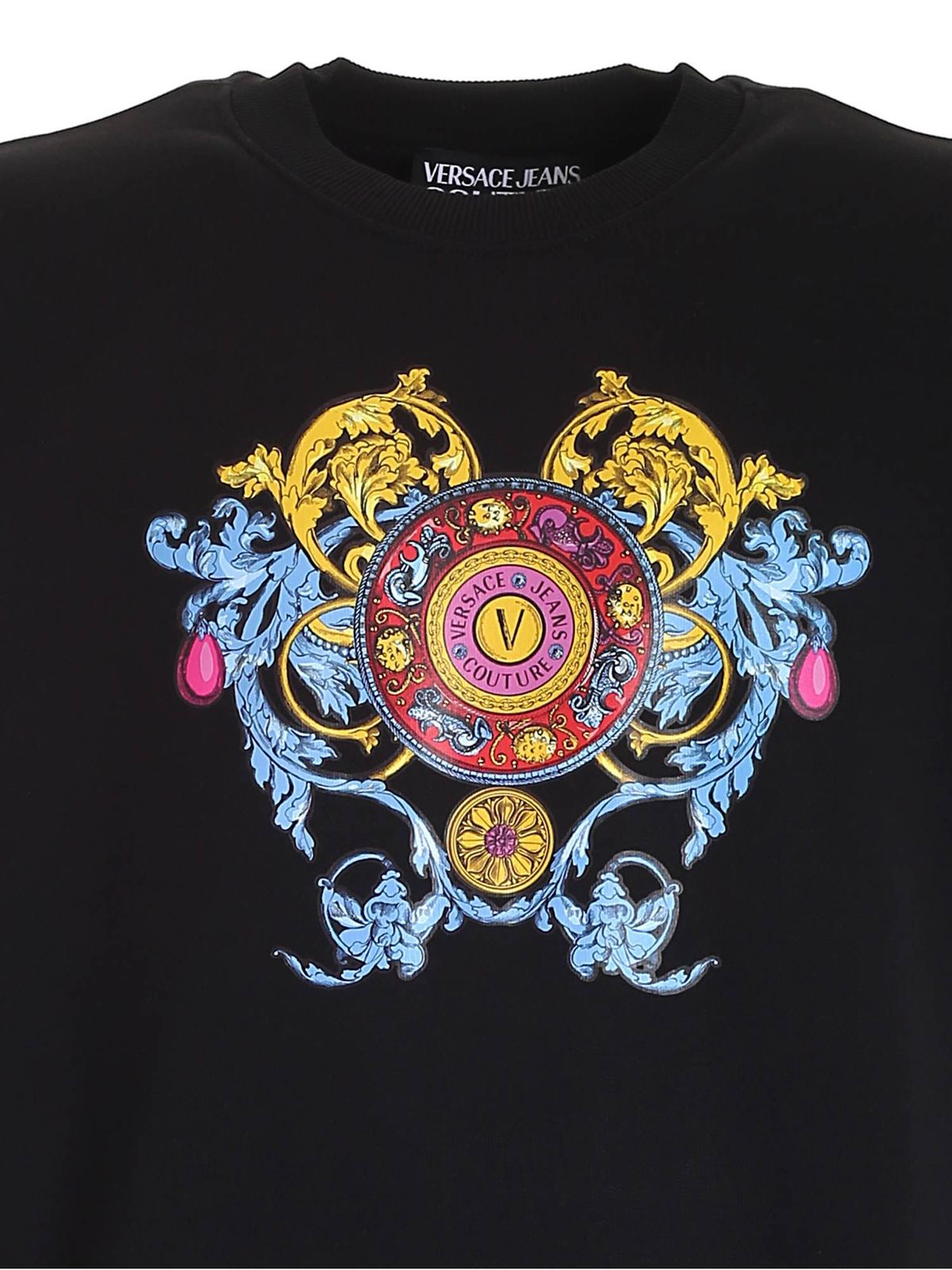 Shop Versace Jeans Couture Sudadera - Negro