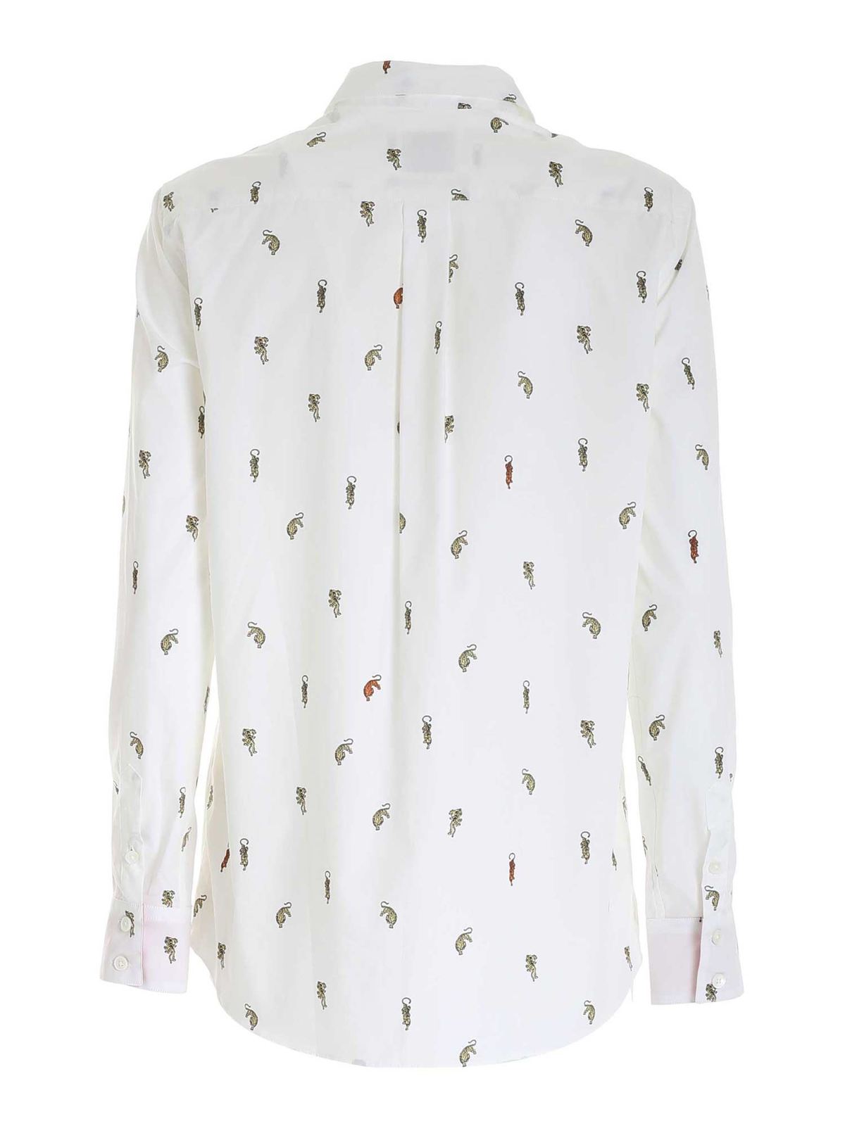 Paul Smith Camicia bianca stampa tigri Bianco W1R002BG0151803