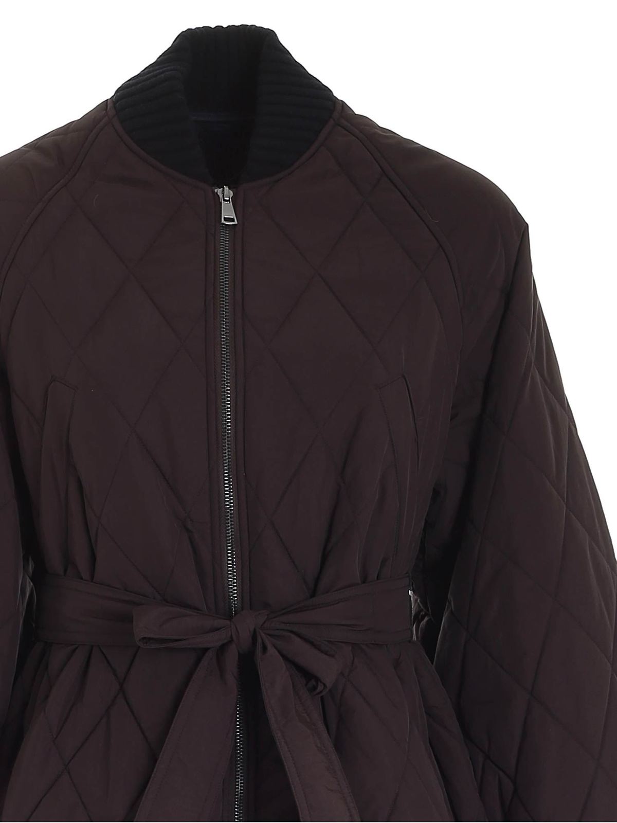 Weekend Max Mara Formosa bomber jacket in Coffee color