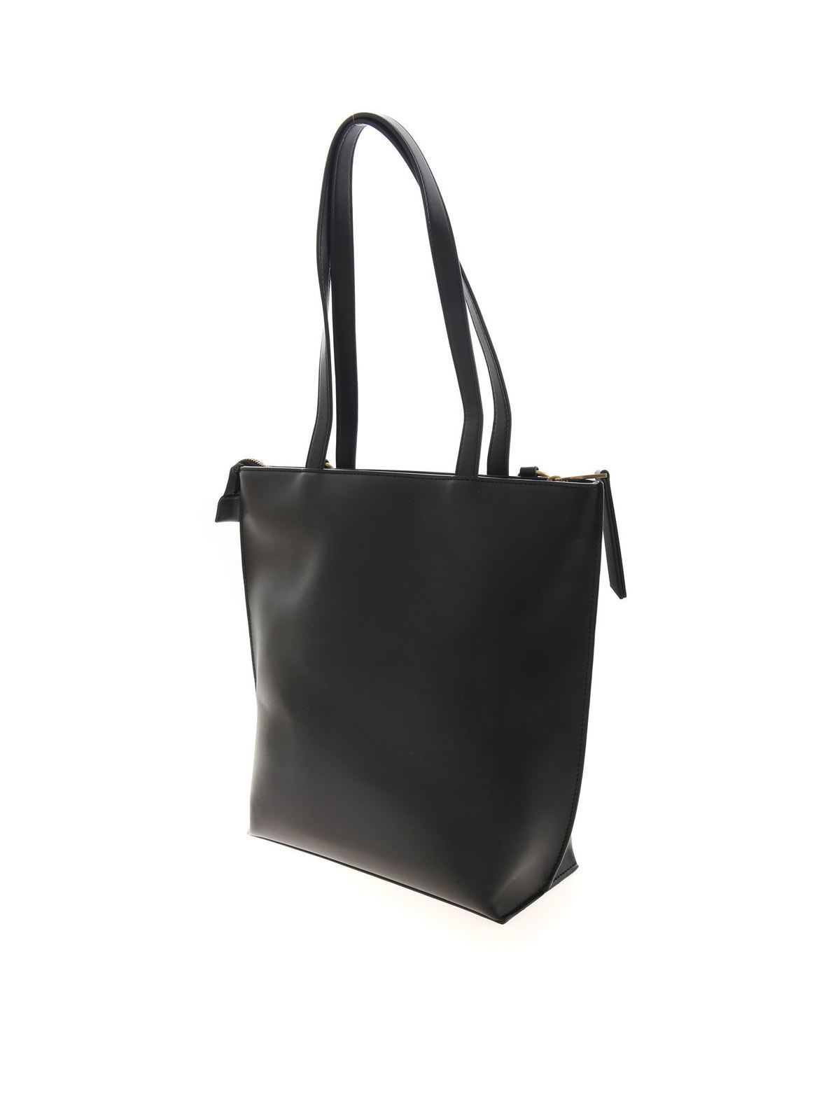 VERSACE JEANS COUTURE 黒 トートバッグショルダーバッグ Versace Jeans Couture Outlet: bag in grained synthetic