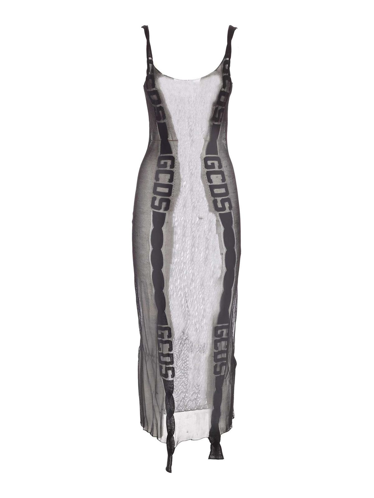 Gcds Mesh dress in black - Black - Women|FW22W02002002