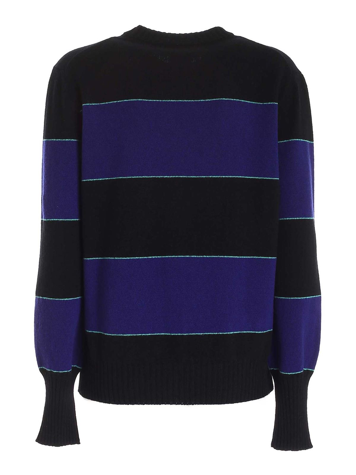 Paul Smith Striped sweater in black and blue W1R008NG0016679