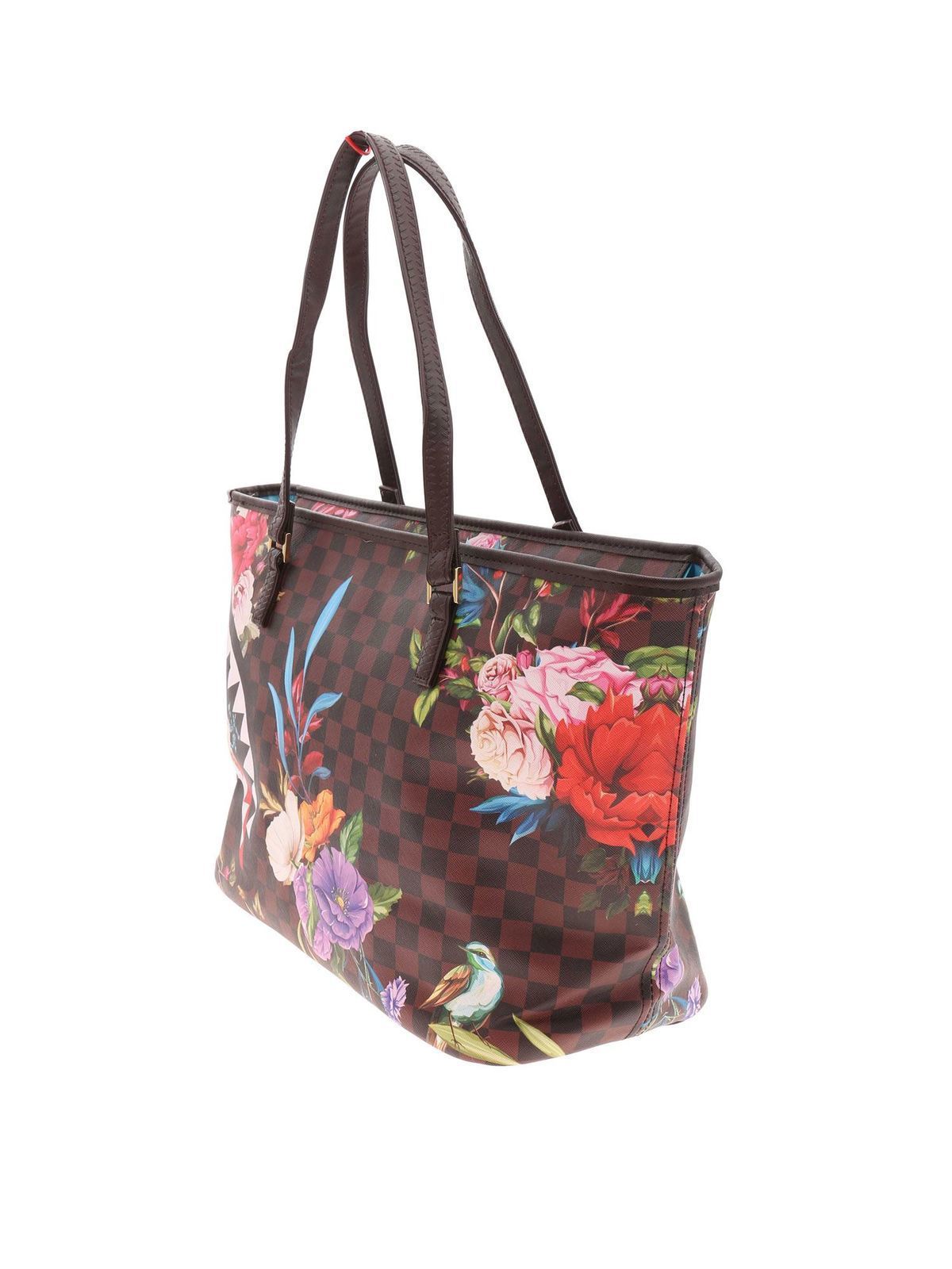 トートバッグ SPRAYGROUND Woman Tote bags Multicolor 910T7462NSZ Black_20Flower049688-02_420x.