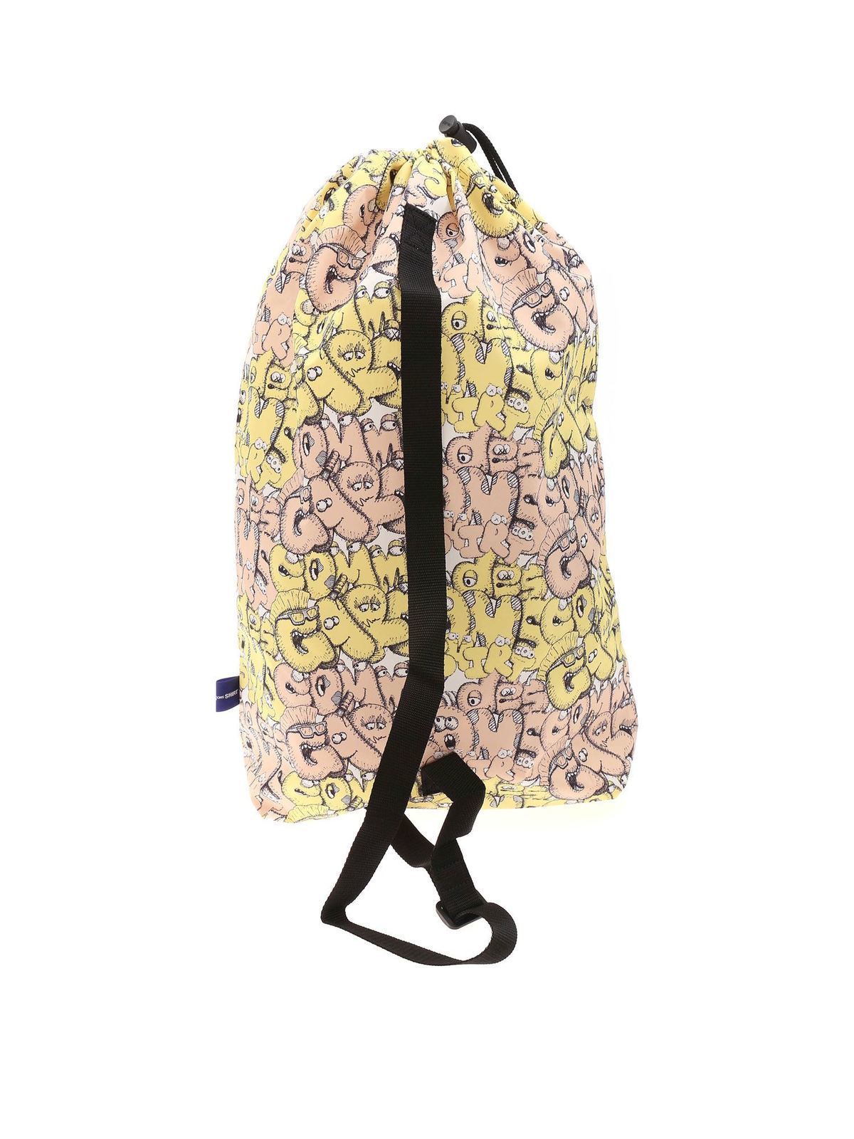 Backpacks Comme Des Garcons Shirt - Kaws backpack in yellow - FHK201W212