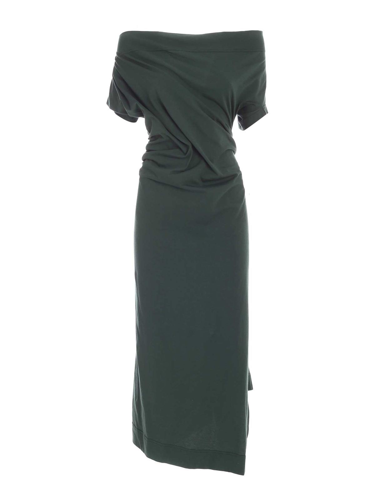 green vivienne westwood dress Vivienne Westwood | Pulling Dress | Solid Piquet | Covert-green | XS